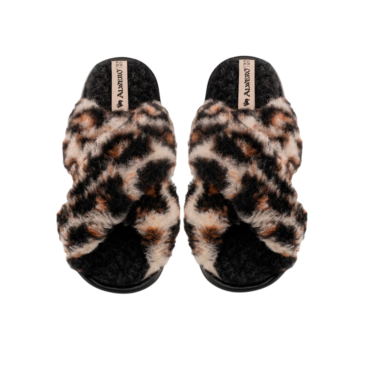 Hausschuhe Twenn X Leopard Black