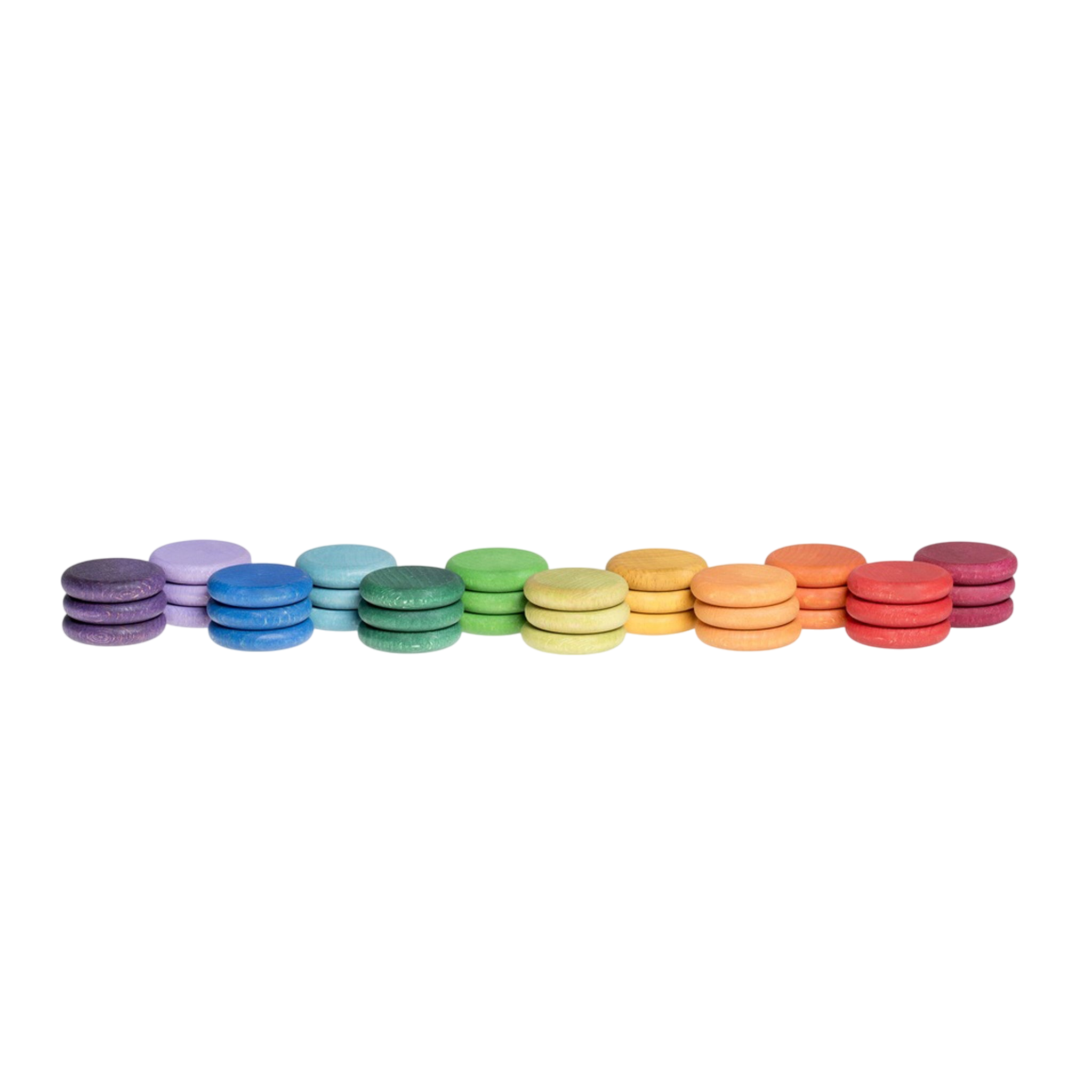 36 pièces de bois (12 couleurs) Grapat