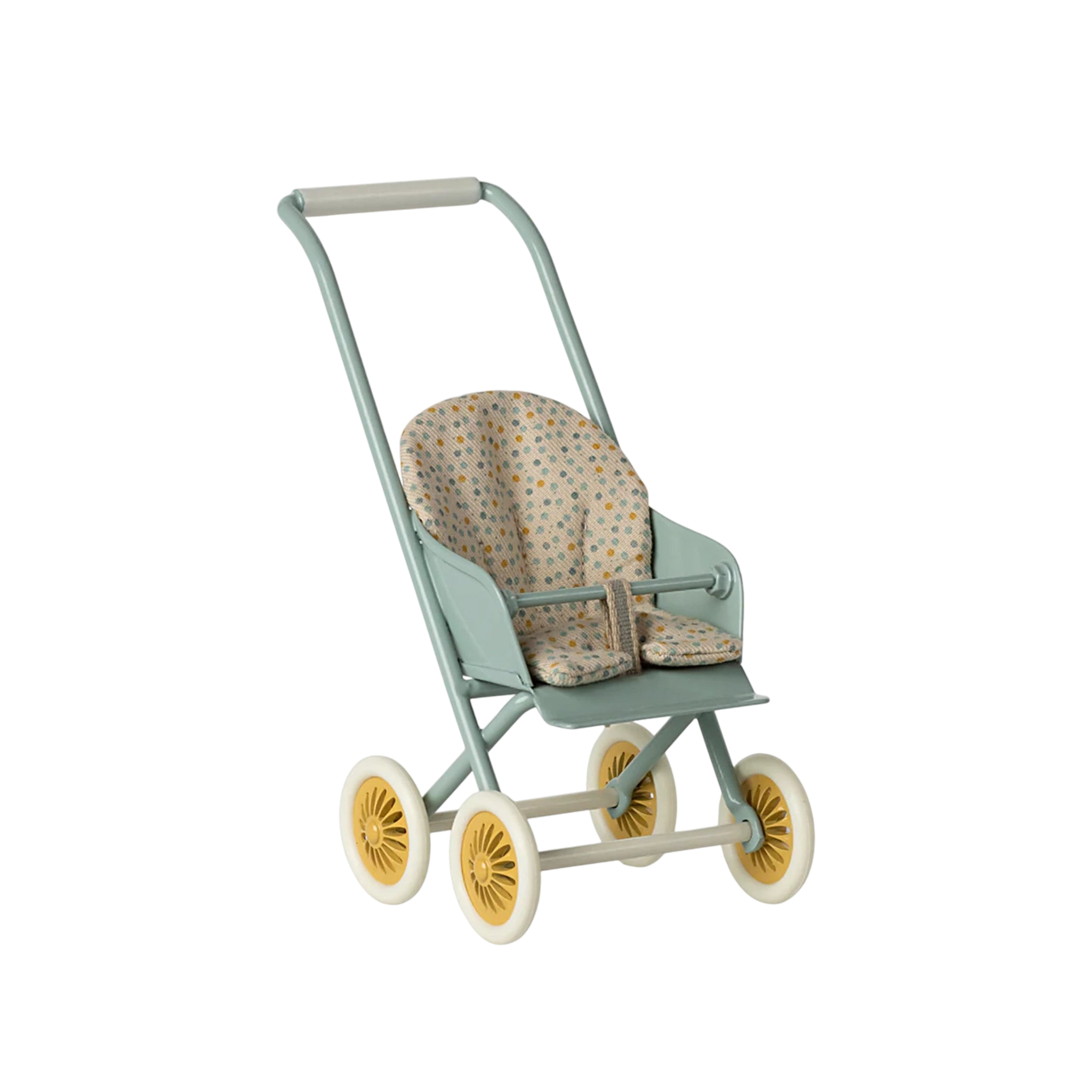 Maileg baby carriage micro mint