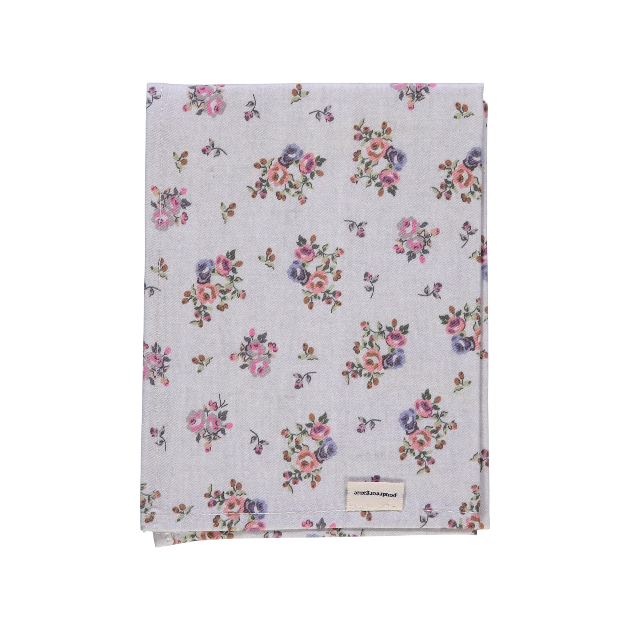 Bandana Tournesol Motif Fleuri Rose Gris
