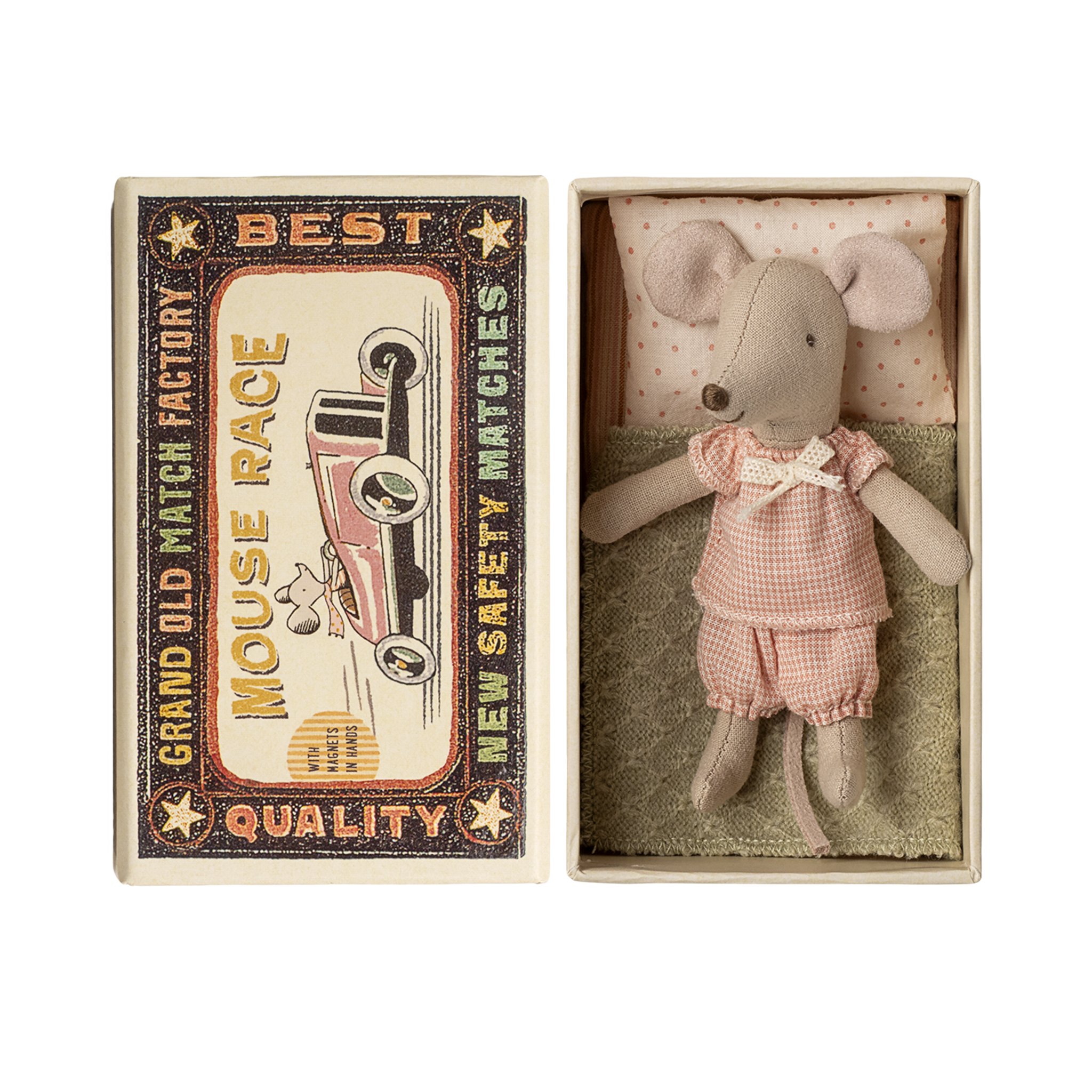 Maileg mouse little sister matchbox
