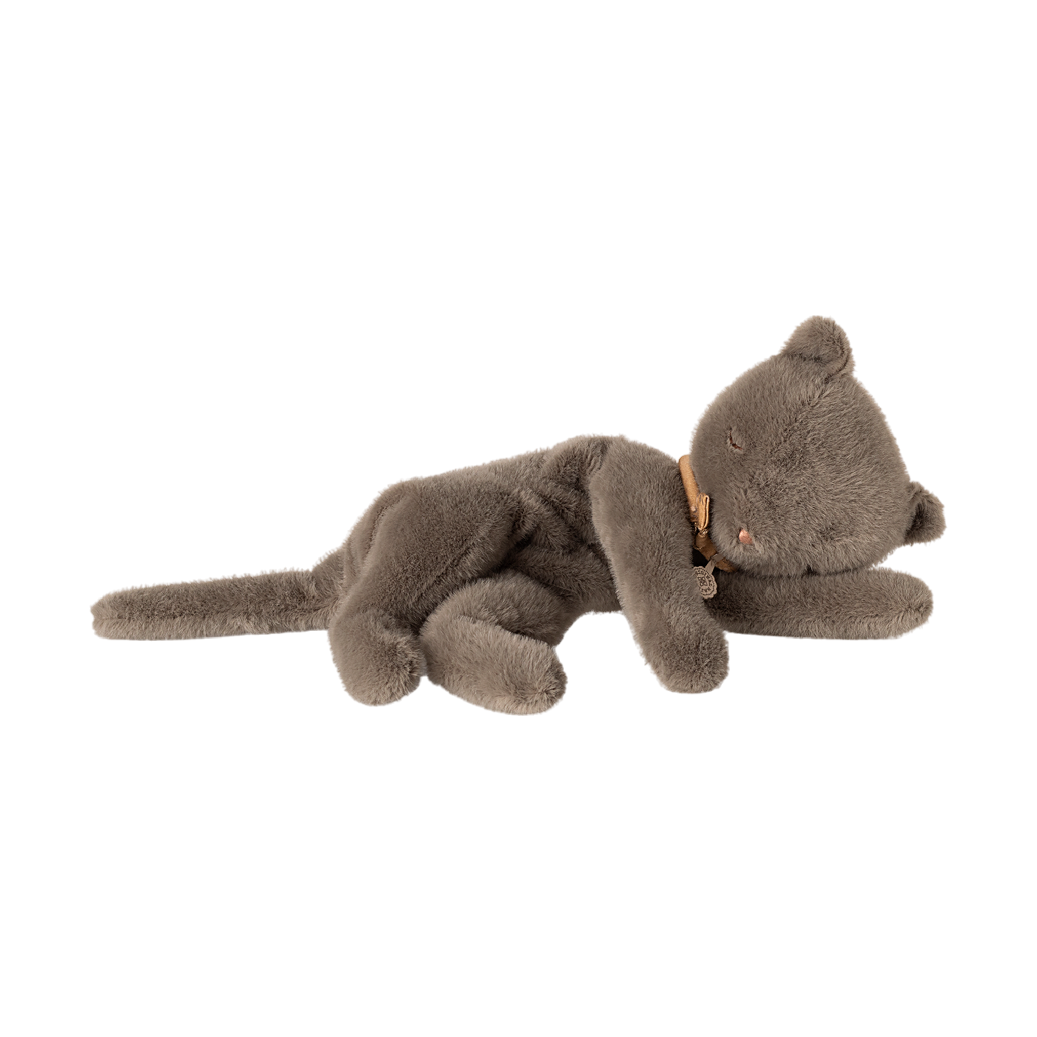 Maileg Sleeping Kitten Plush Gray