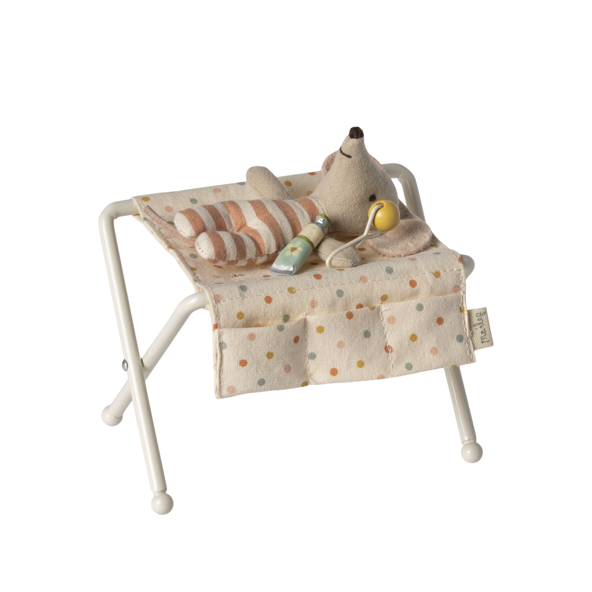 Maileg Wickeltisch Babymaus Weiss
