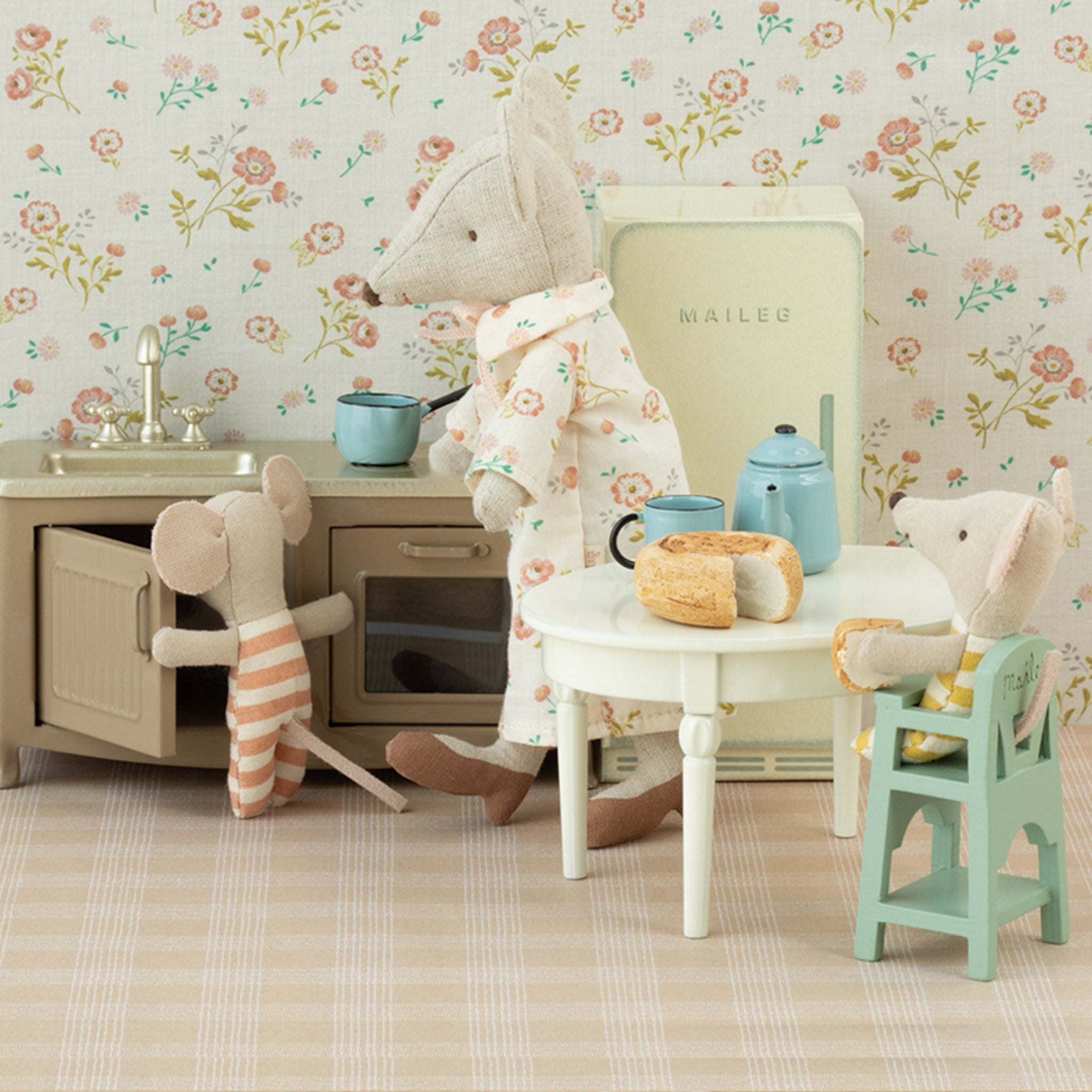 Maileg Maus Hochstuhl Mint