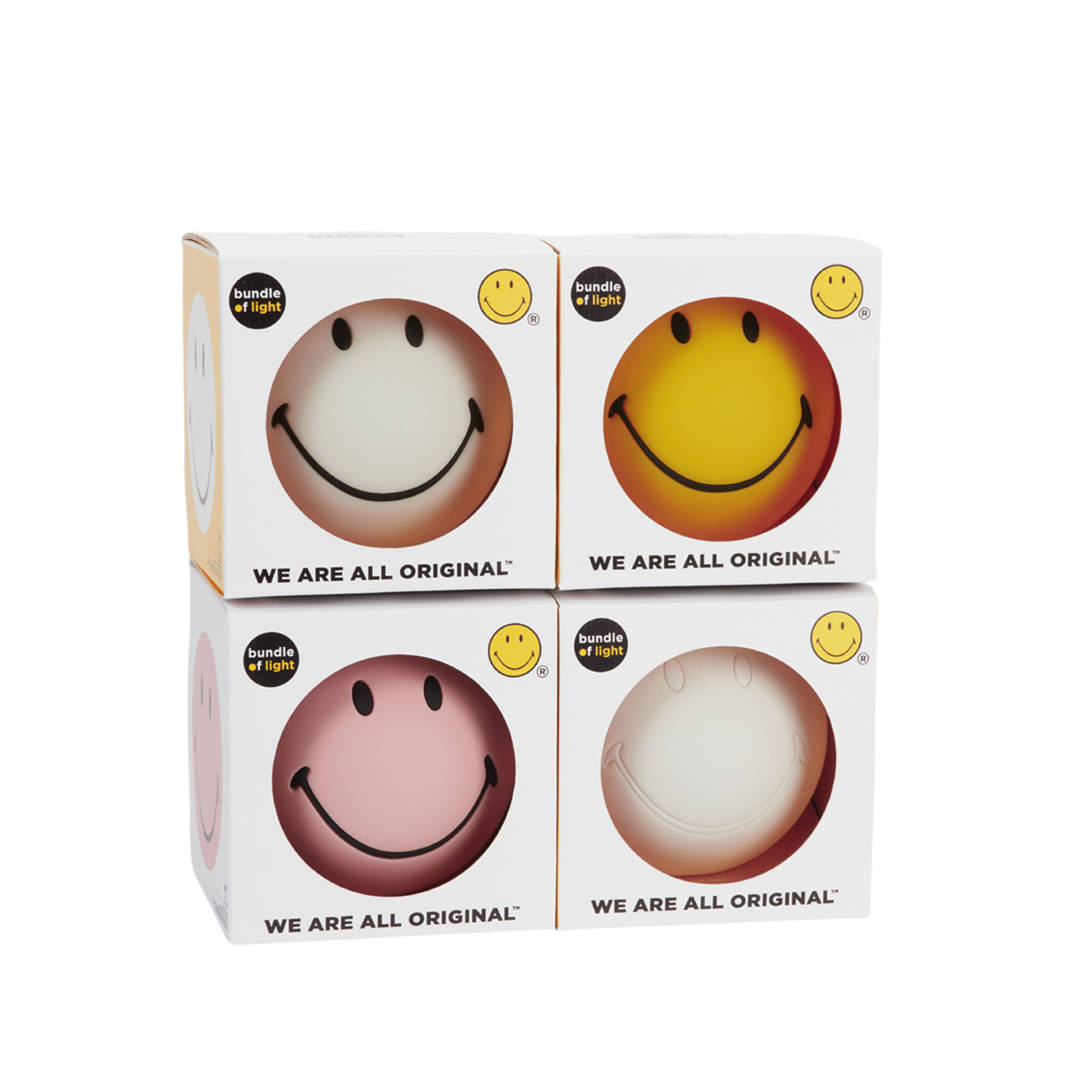 Kinder Nachtlicht Smiley Bundle of Light Pink