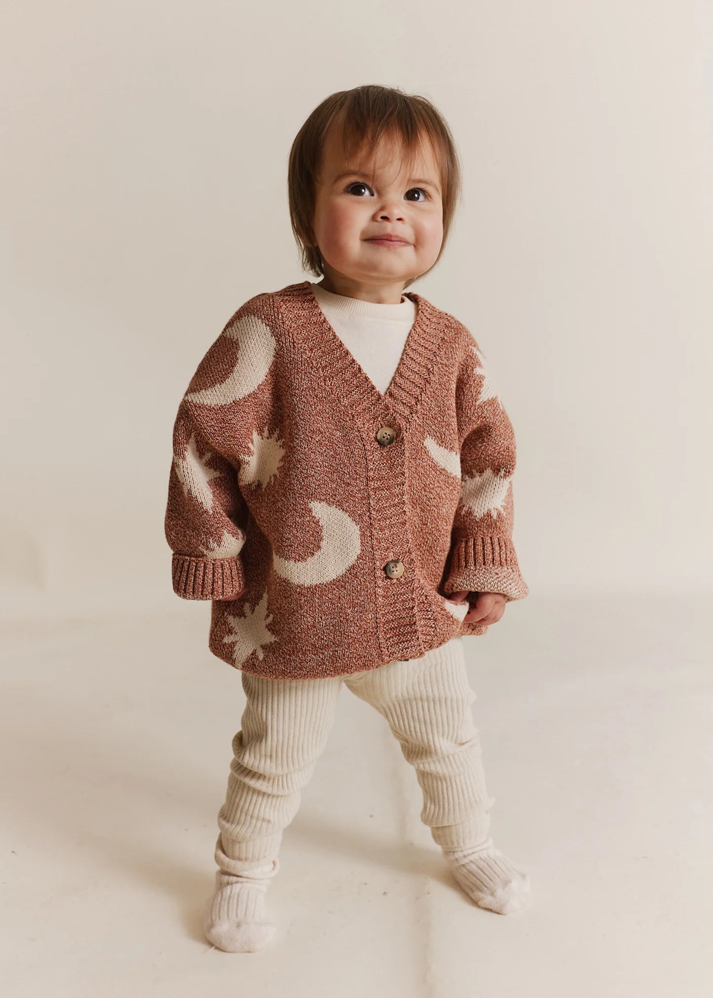 Cozmo Russet Moon Star Cardigan