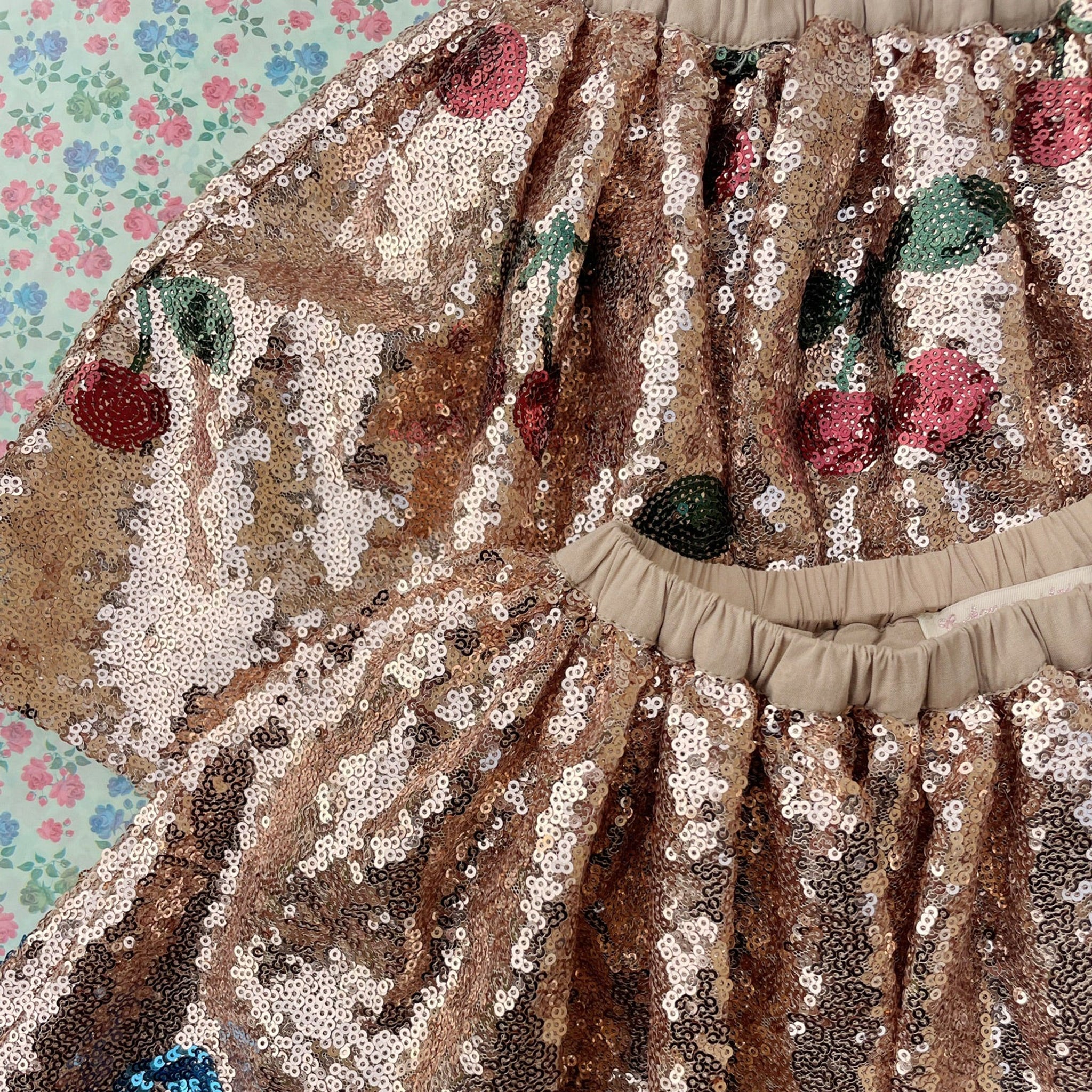 Jupe Starla Sequin Ma Grande Cerise