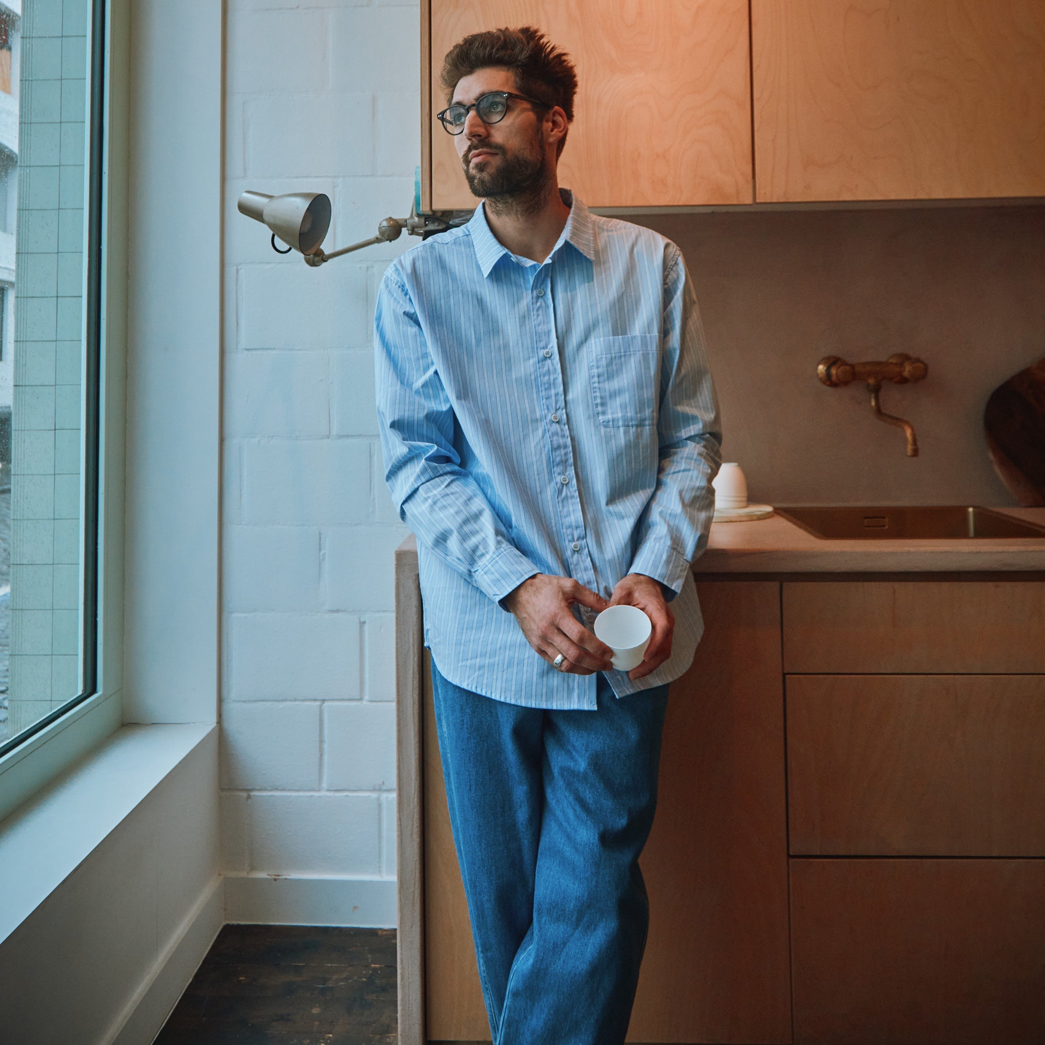 Adult Jeans Carotte Long Light Blue