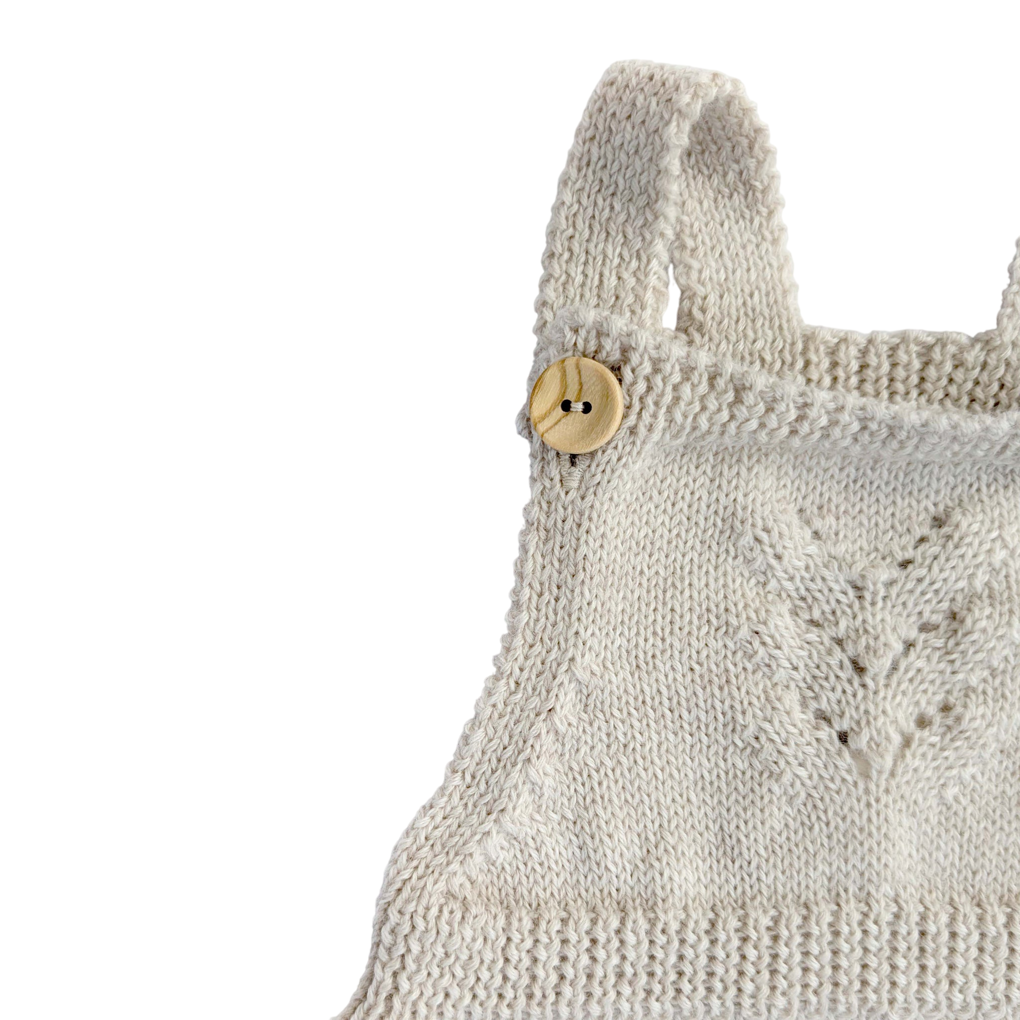 Salopette bébé laine mérinos nature