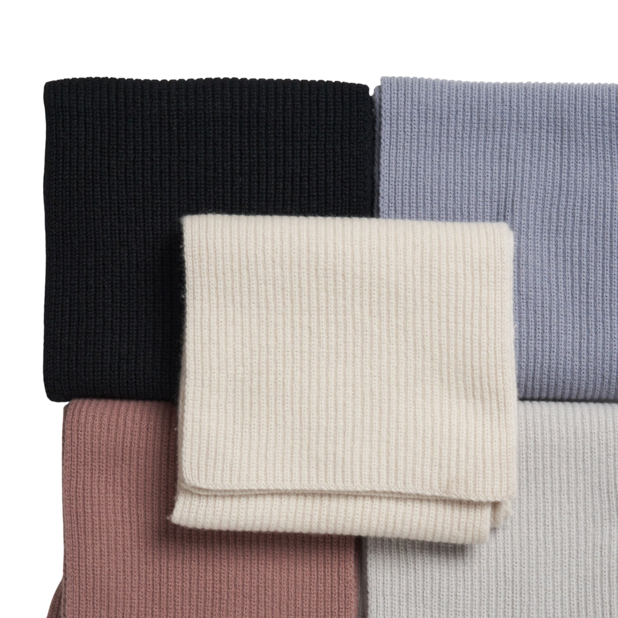 Adult Strickschal Merino-Cashmere Marine