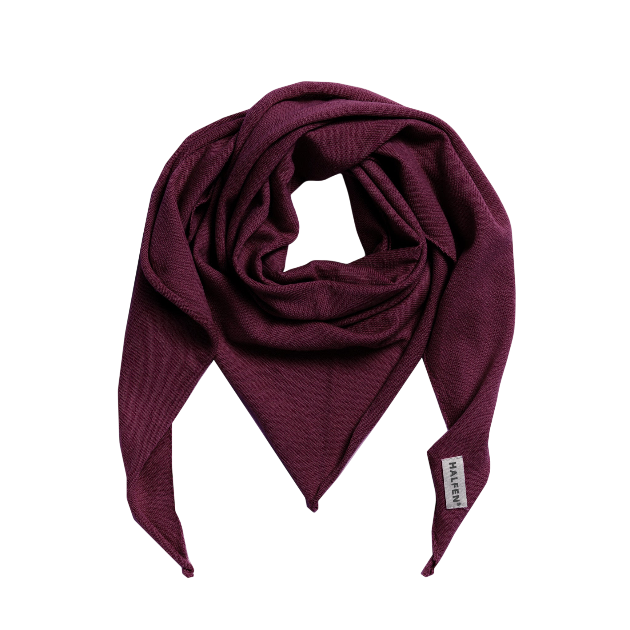 Dreiecksschal Merinowolle Cherry