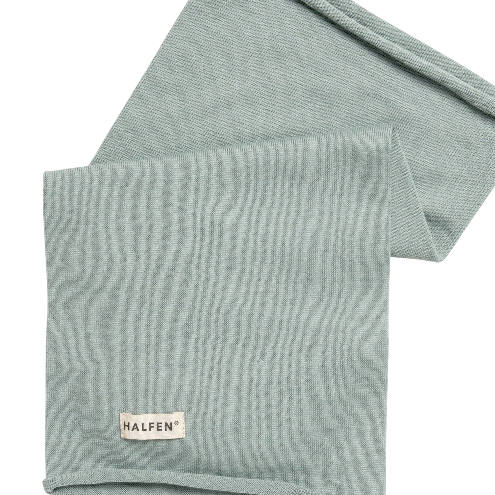 Echarpe loop laine mérinos menthe