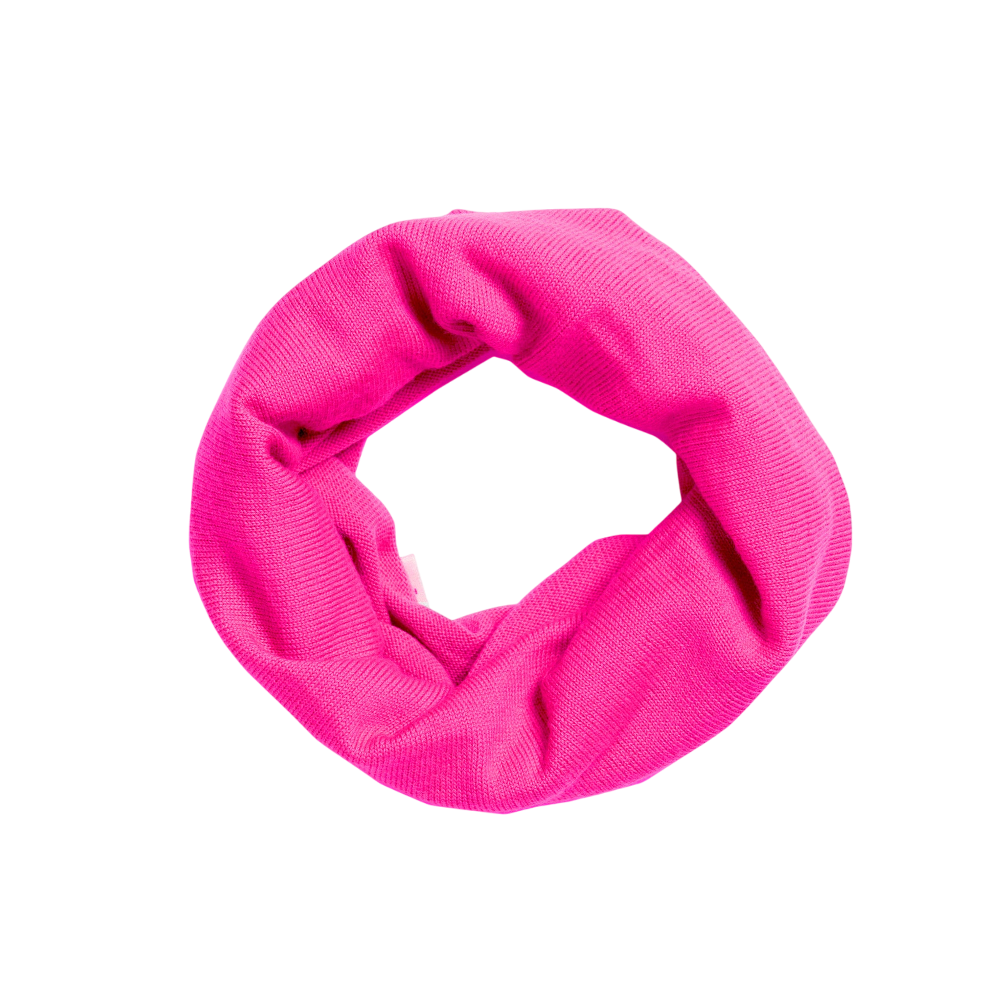 Écharpe loop laine mérinos Neon Pink