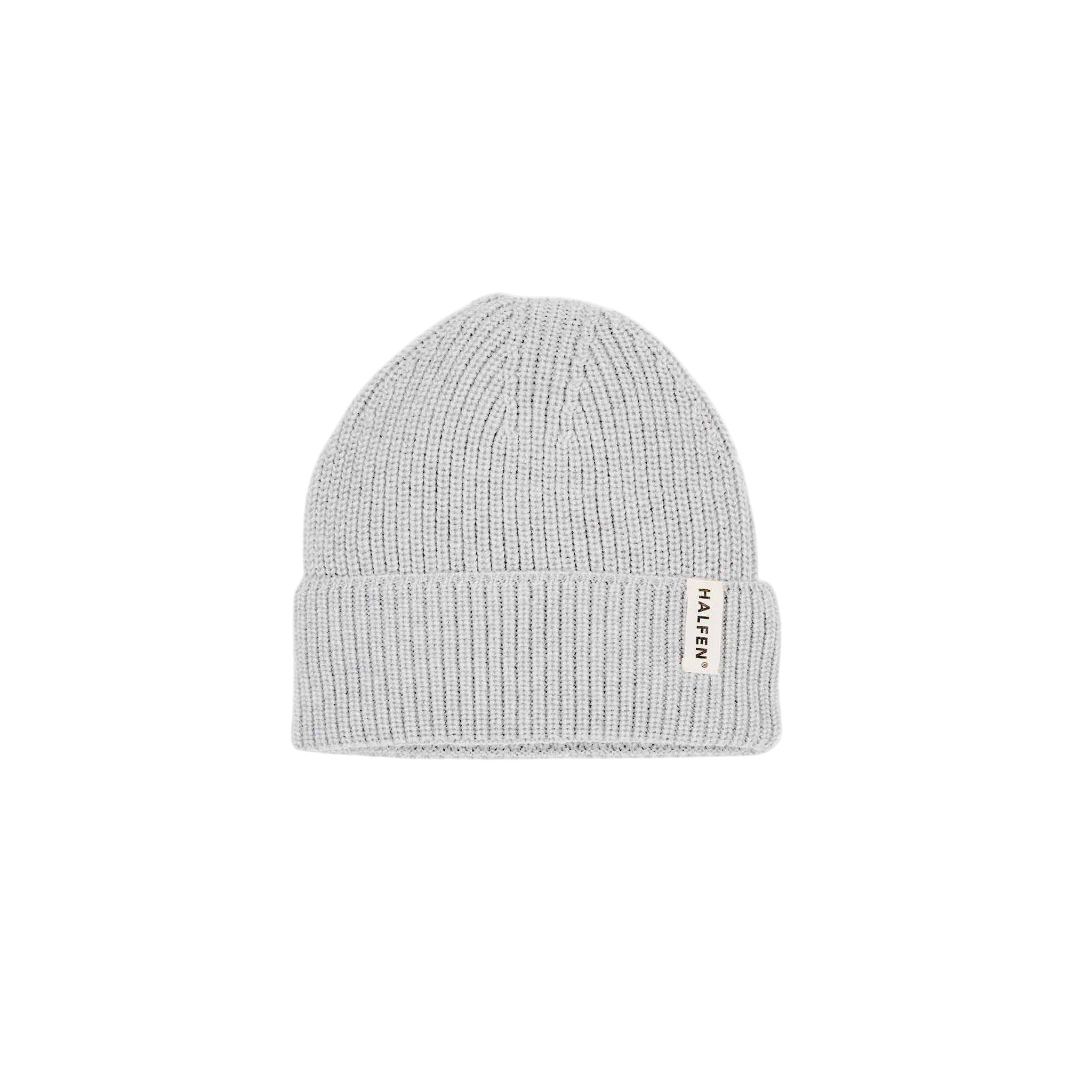 Beanie Merinowolle Grau