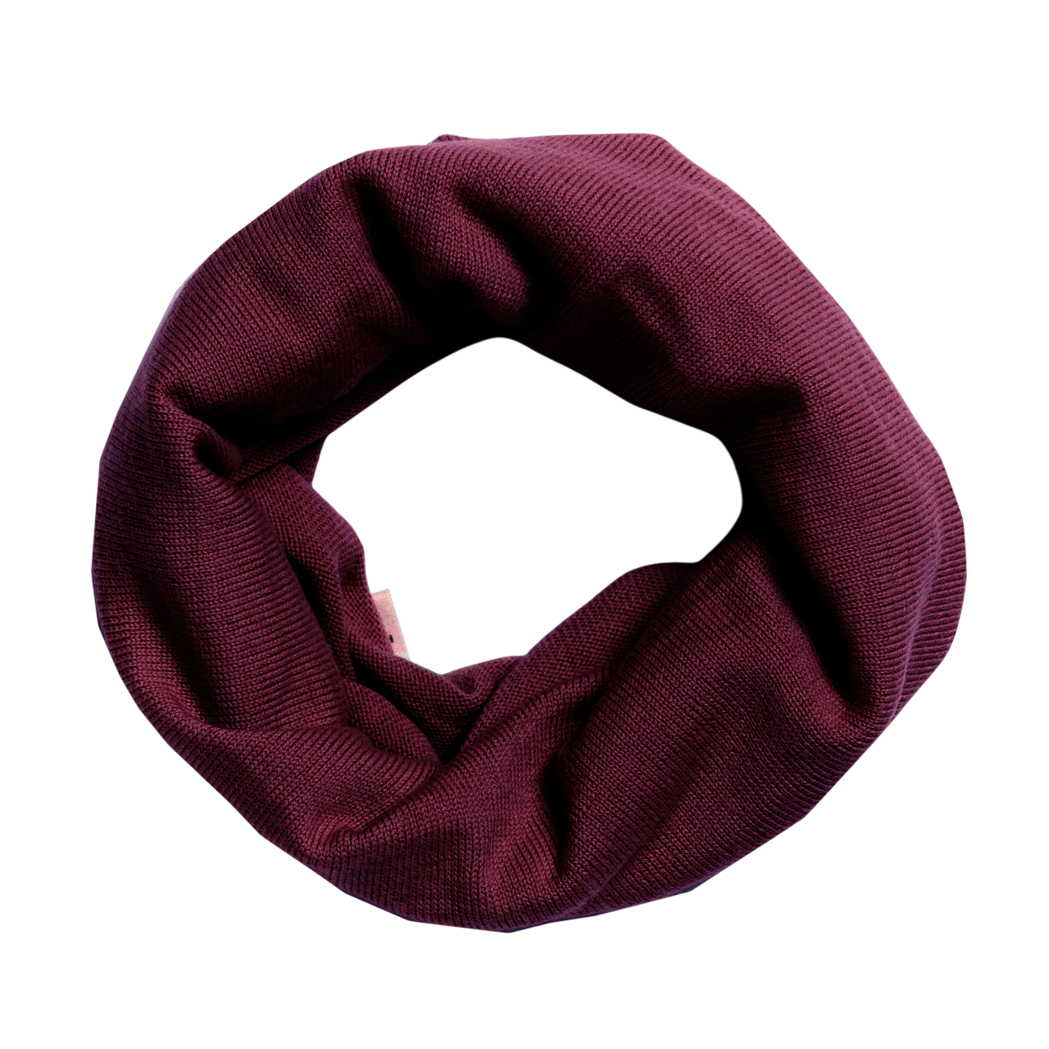 Echarpe loop laine mérinos Cherry