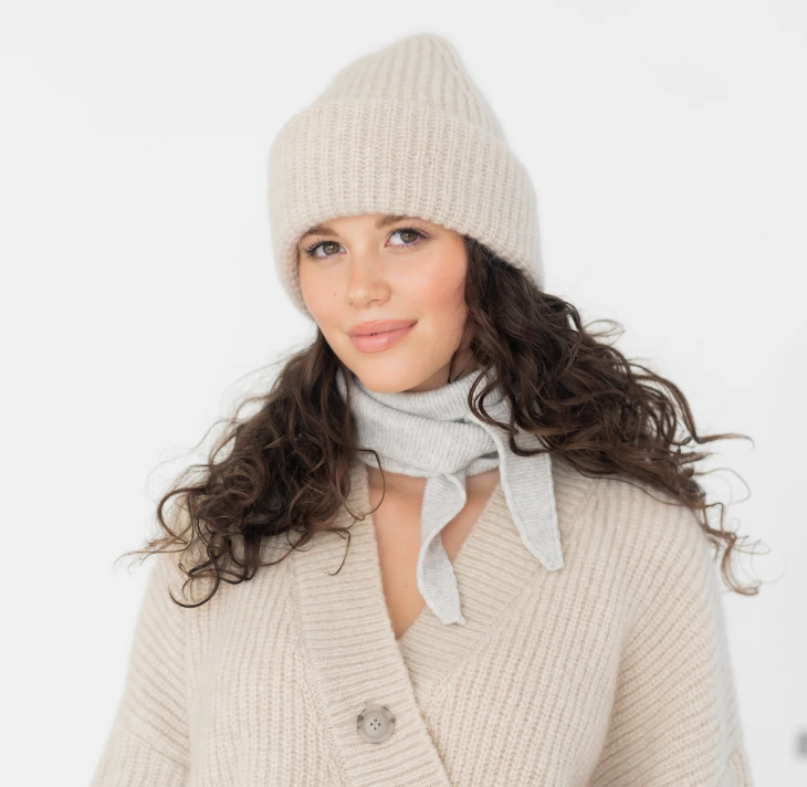 Schal Merino-Cashmere Grau