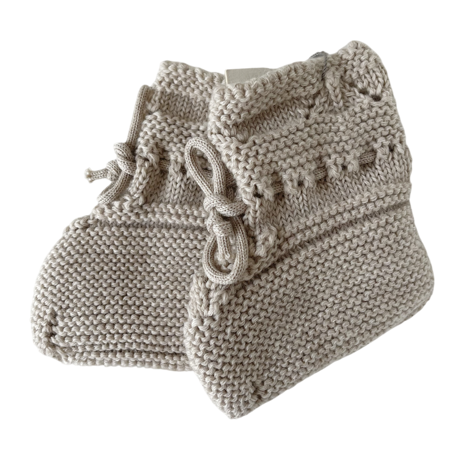 Chausson bébé laine mérinos nature