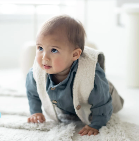 Teddy vest woolwalk nature