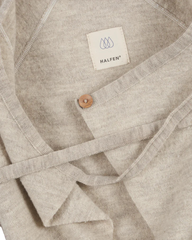 Combinaison de laine vierge bébé nature