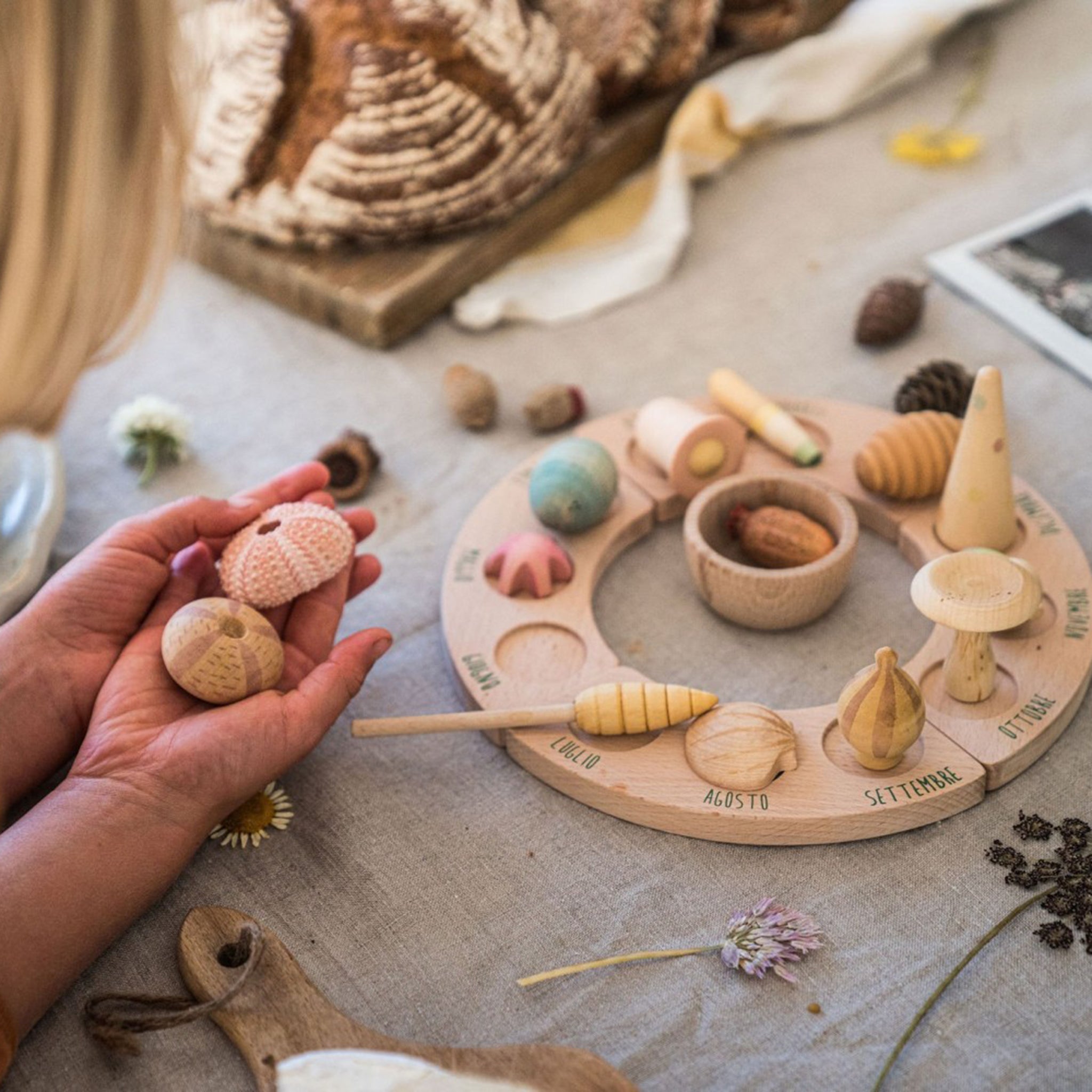 Holzfiguren Wonders 12 Stück Grapat