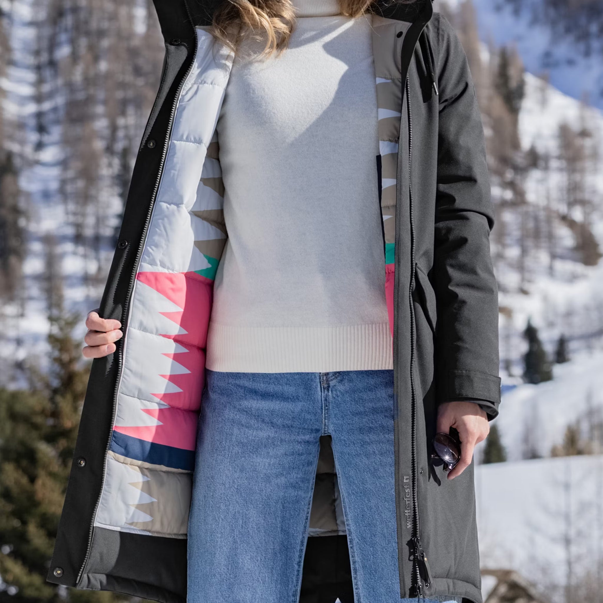 Femmes Asmara Veste d'hiver pour femmes black