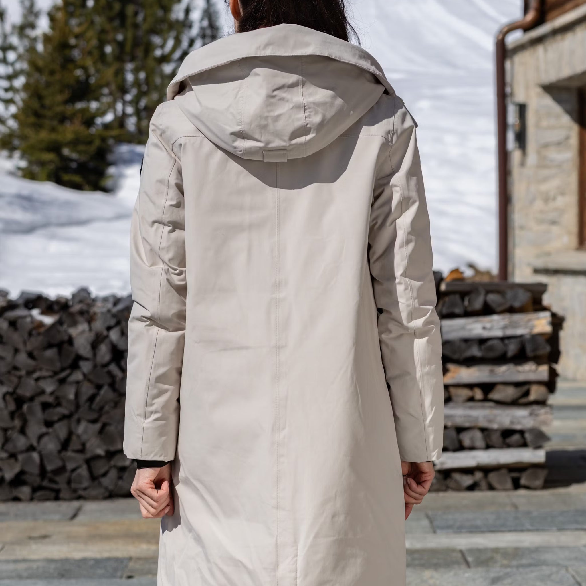 Femmes Gwen Manteau d'hiver pour femmes silver lining