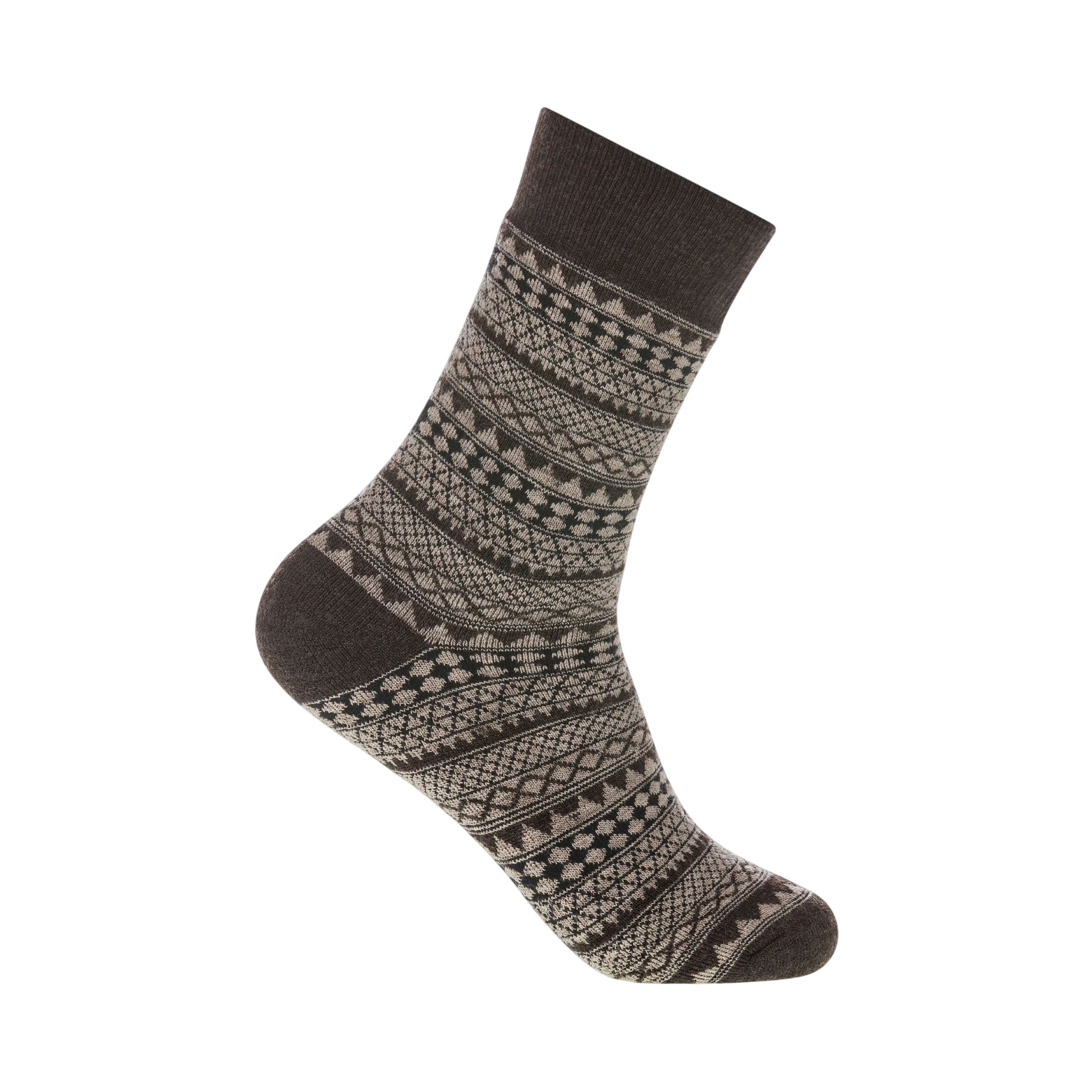 Frauen Socken Inga Wool Dark Brown