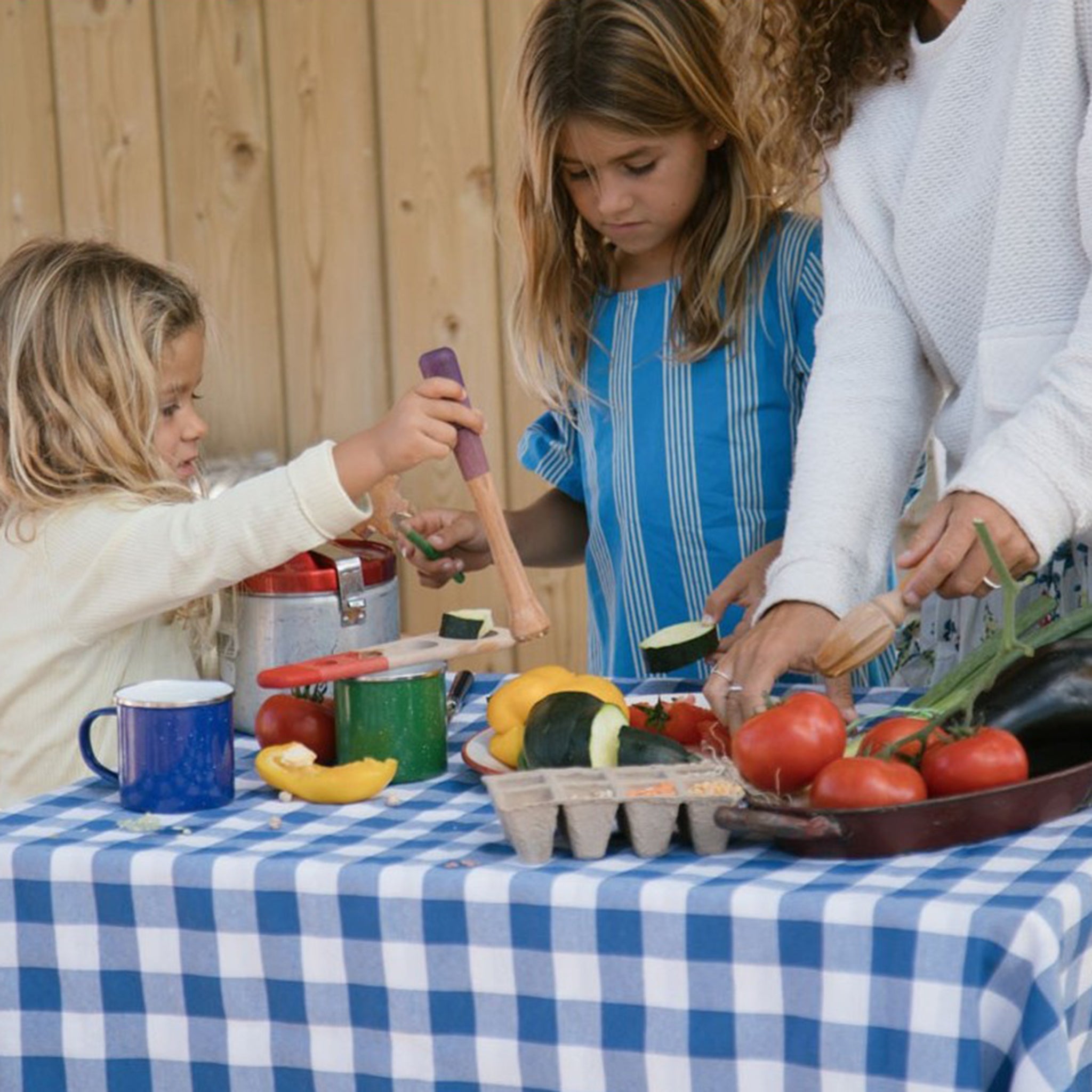 Outils de cuisine en bois Arc-en-ciel Grapat
