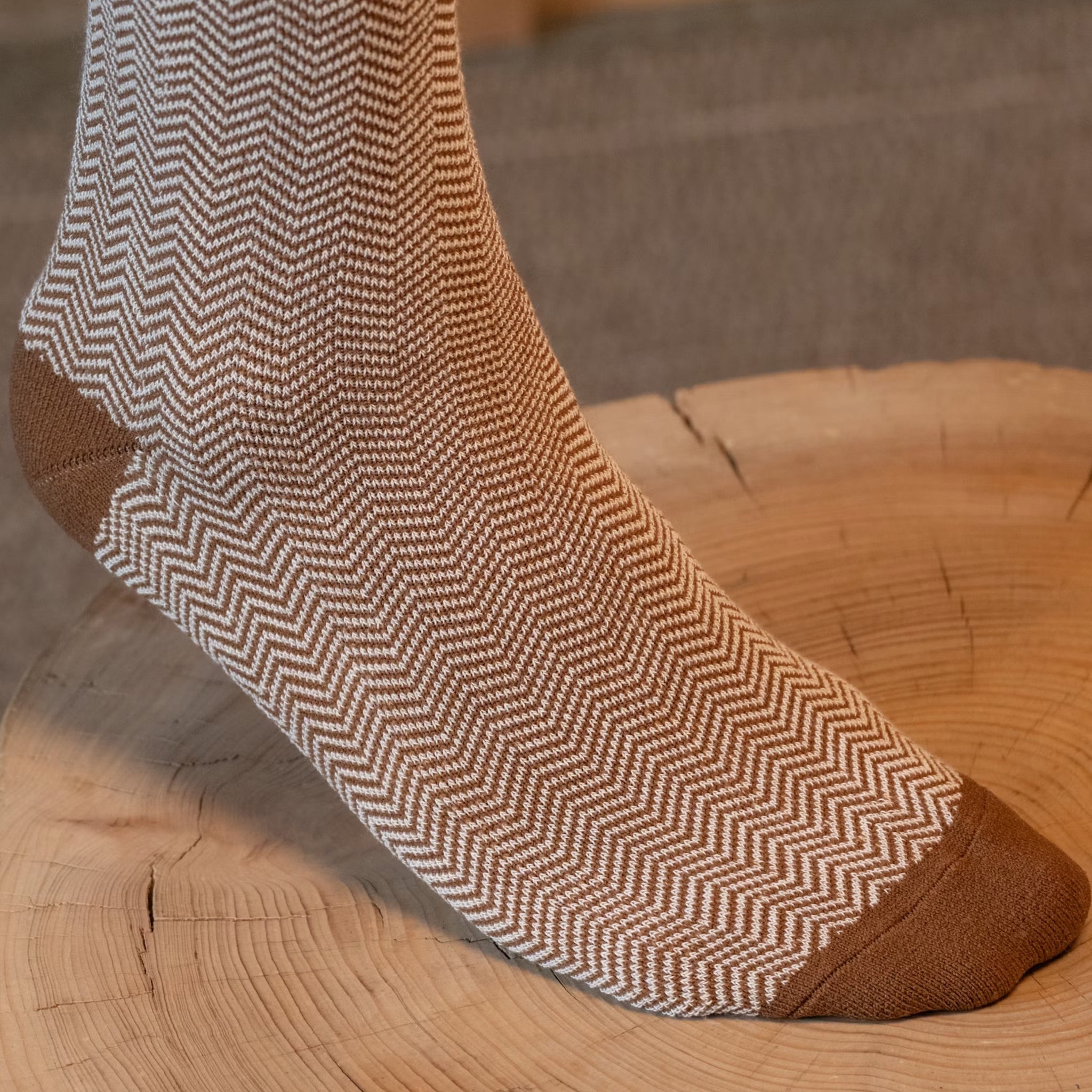 Women's socks Rea Cotton Chestnut