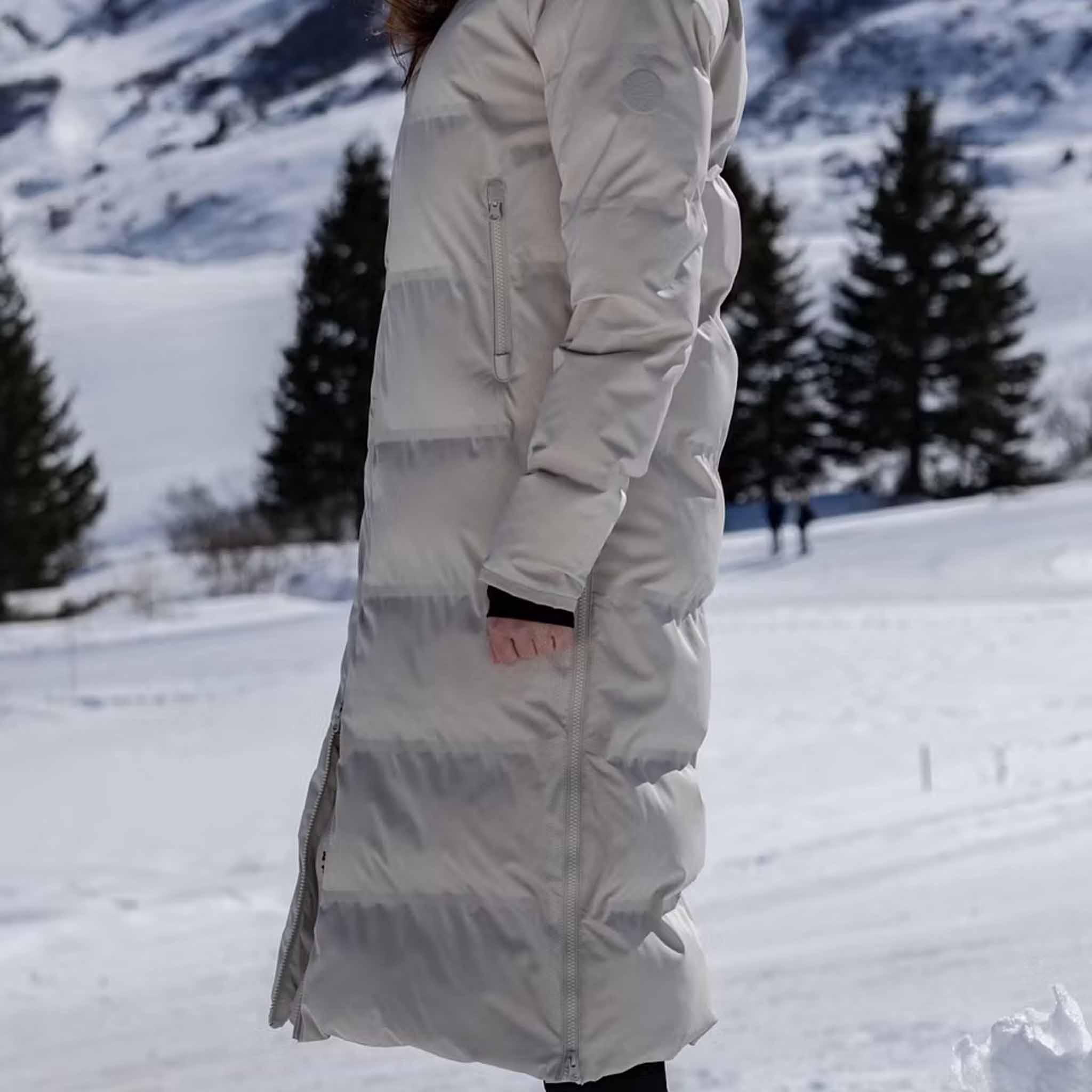 Frauen Wintermantel Vala lang silver lining