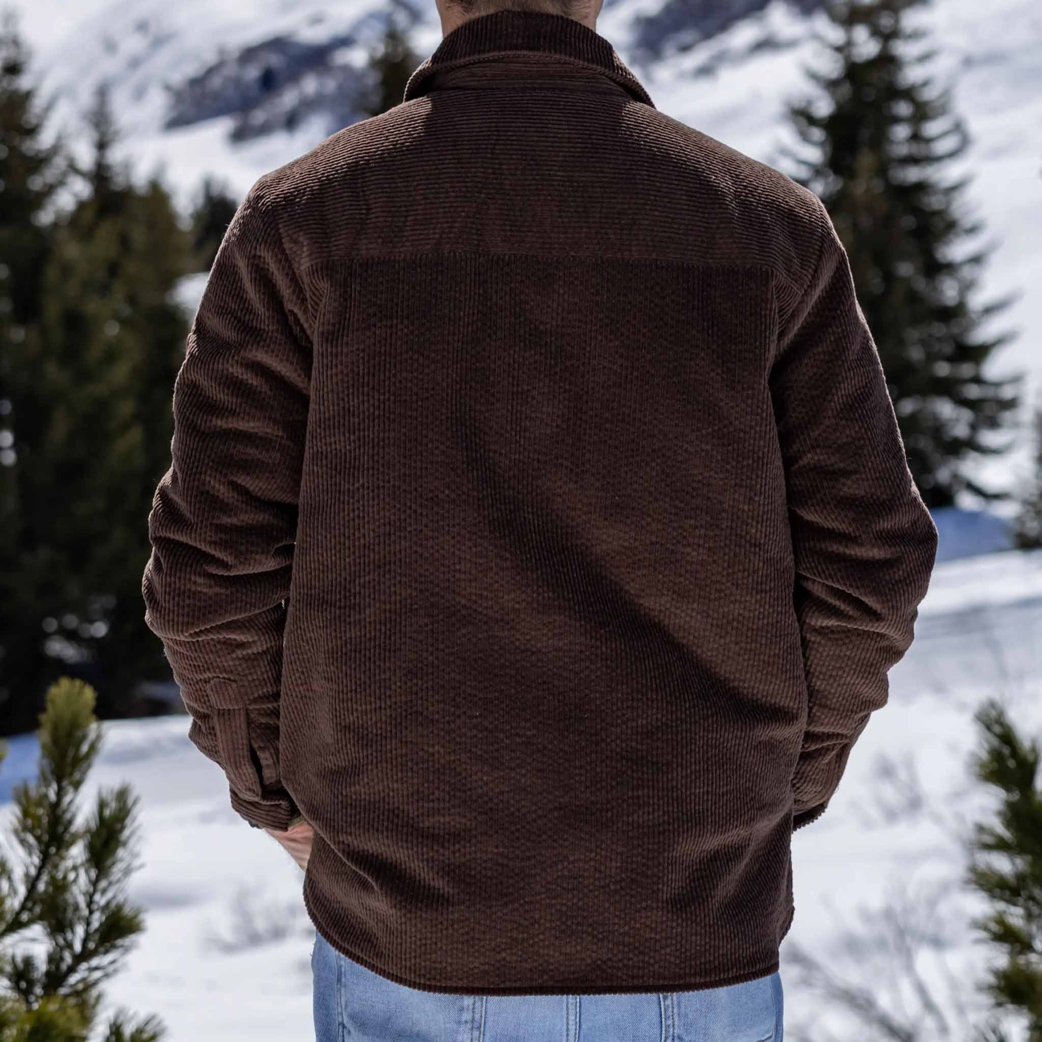 Women's Jacket Cord West Brown