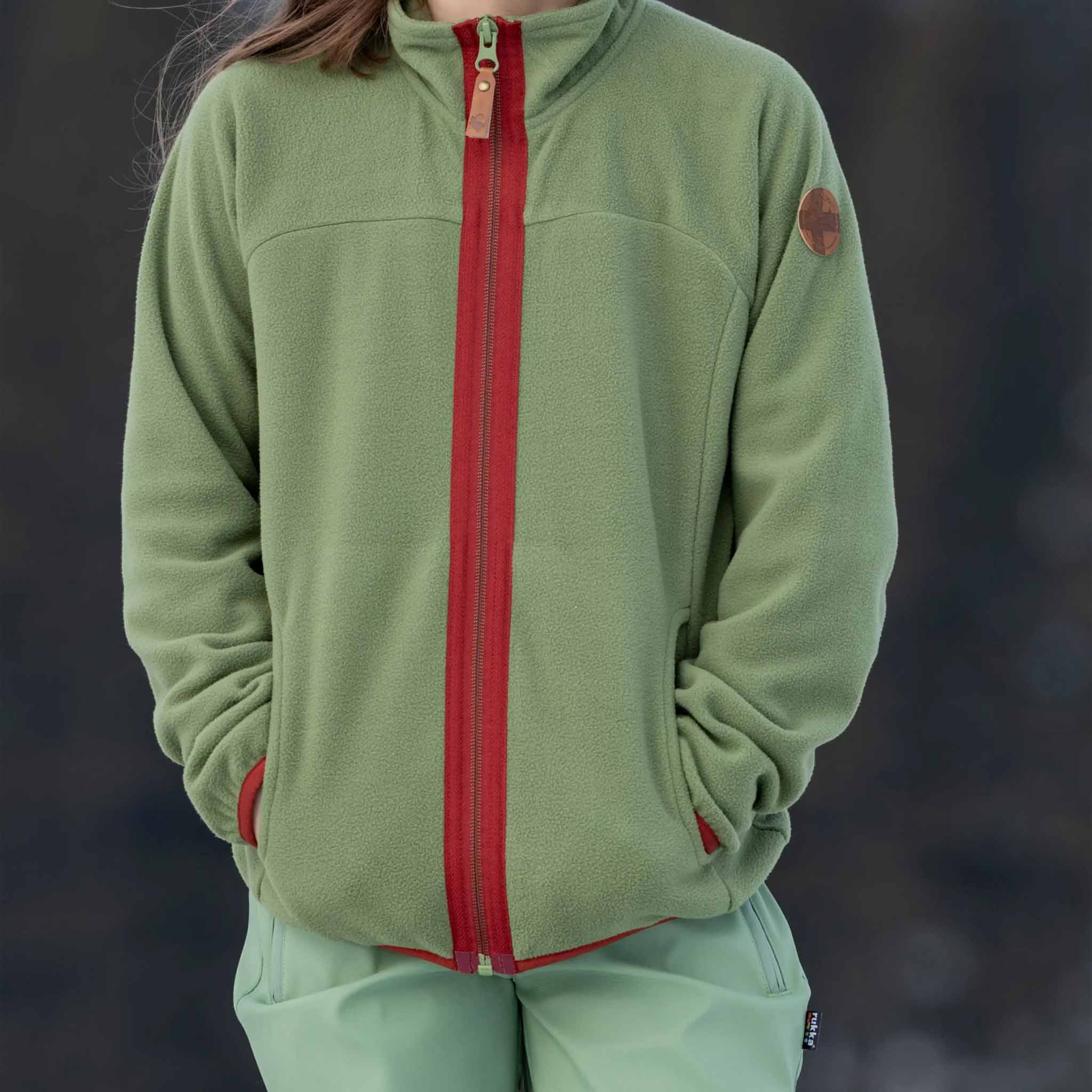 Enfants Elisha Veste polaire Vineyard Green