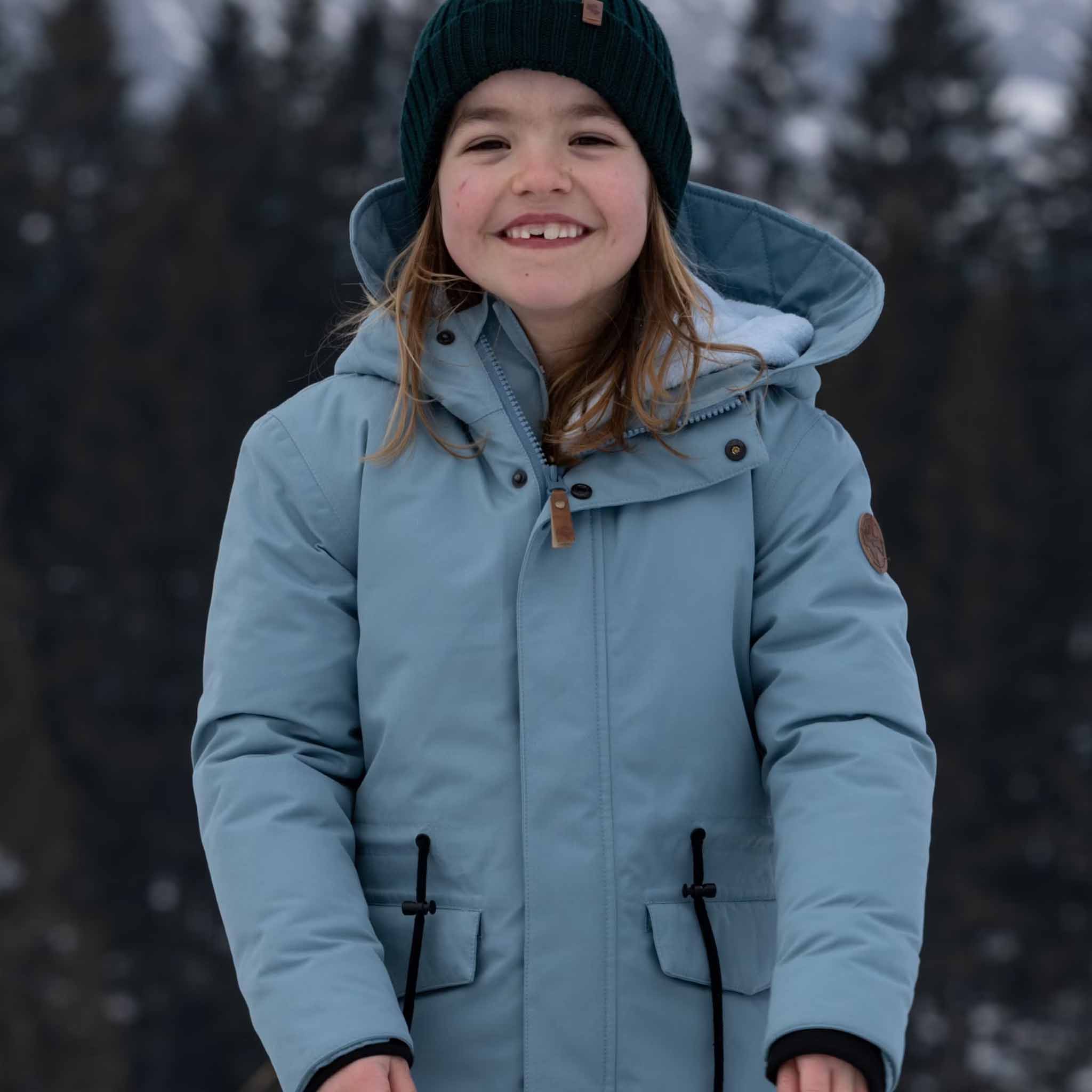 Kids Ella winter parka Smoke Blue