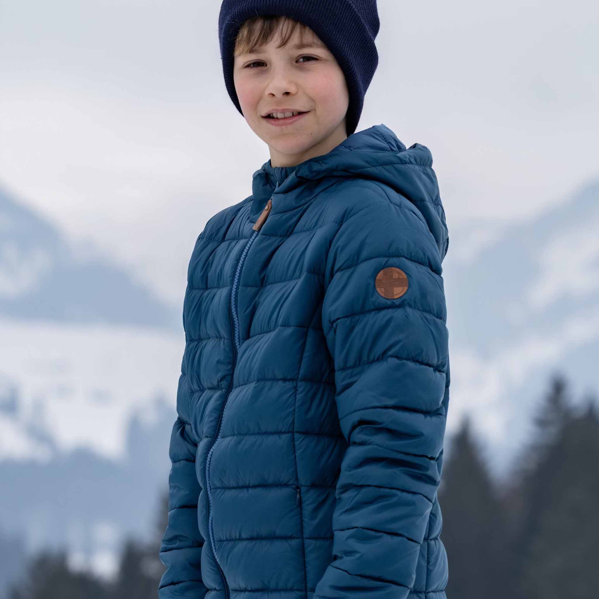 Kids Pac Jac thermal jacket Majolica Blue