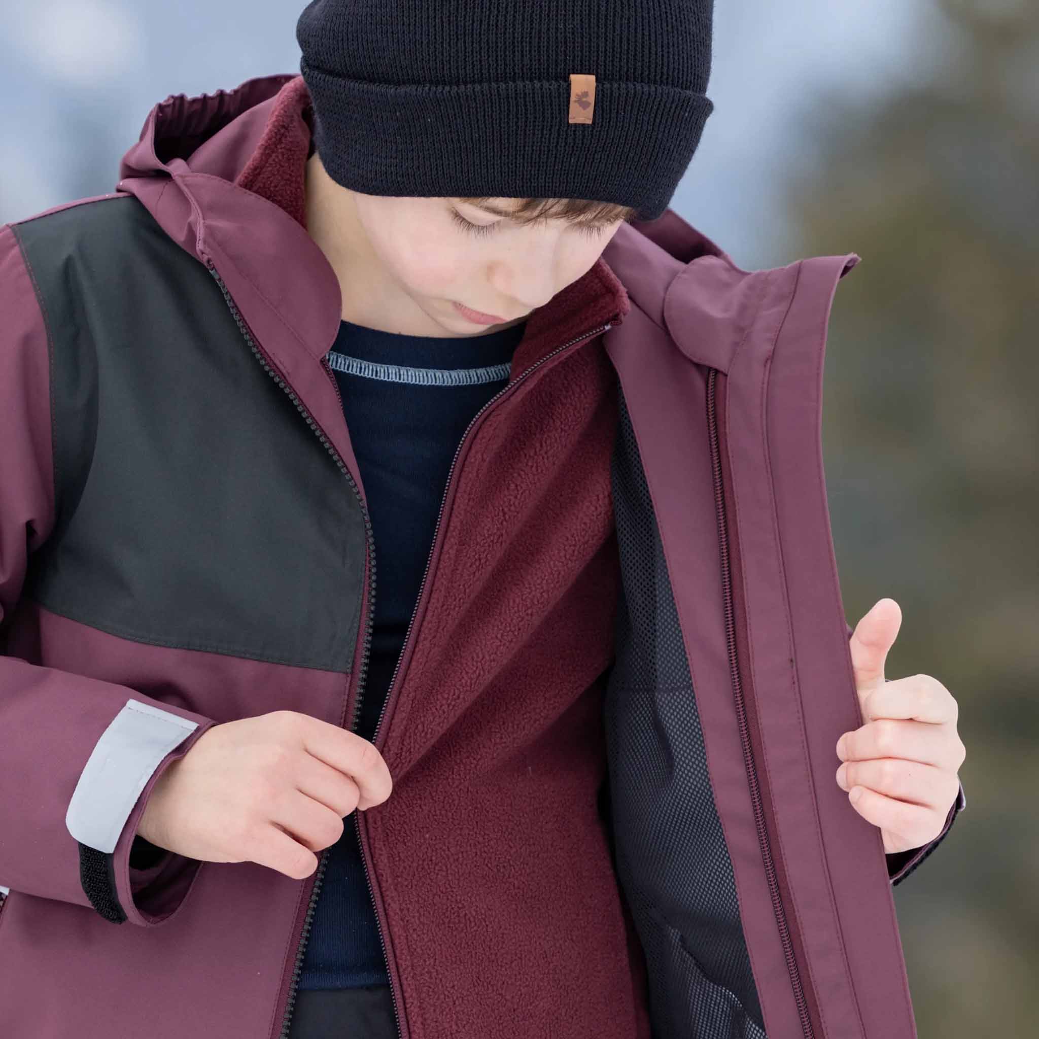 Enfants Pawel 3 en 1 veste Catawba Grape