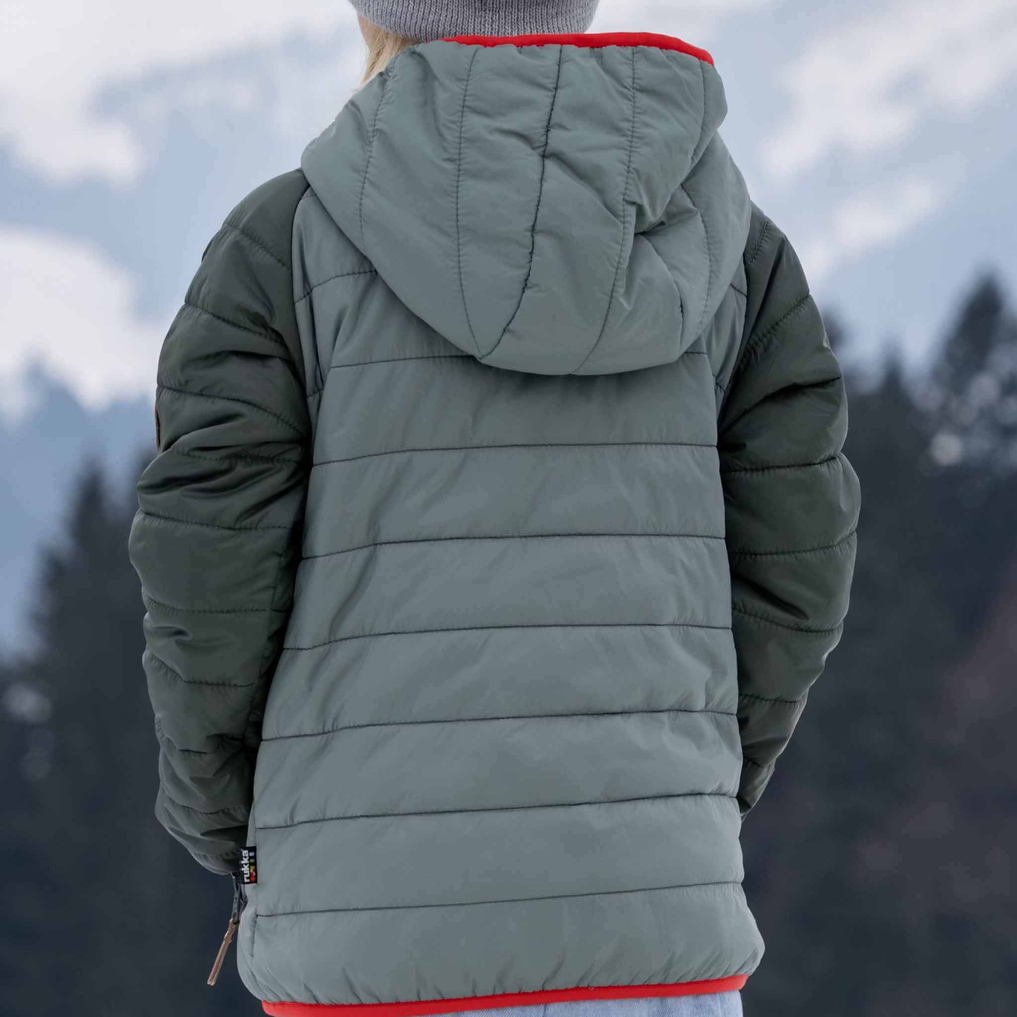 Kids thermal jacket Stitch Hedge Green