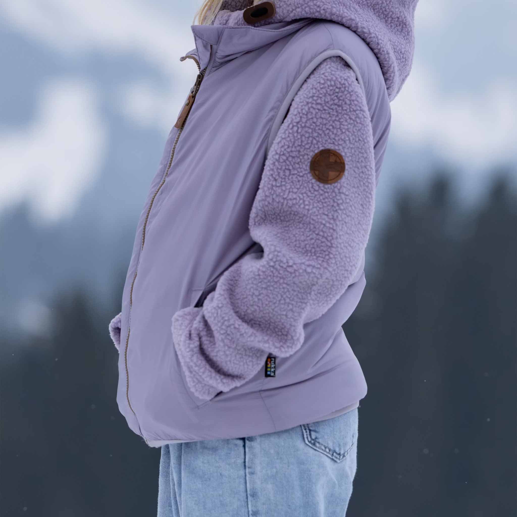 Children's thermal gilet Vosa Lavender Aura