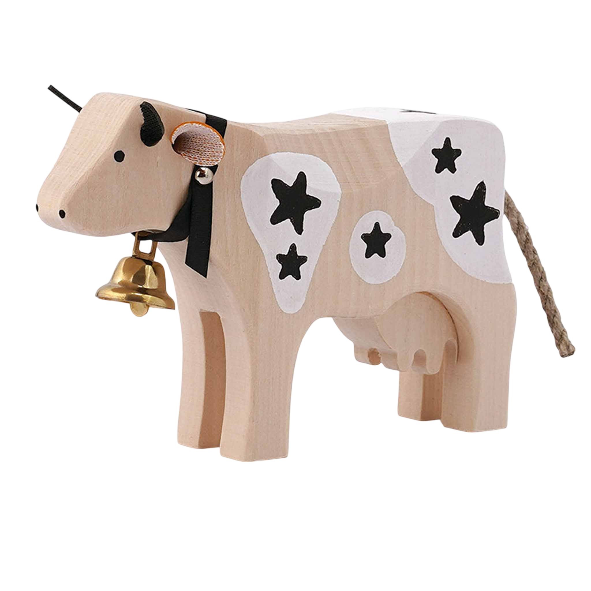 Trauffer Sternenkuh 2 stehend schwarz/weiss