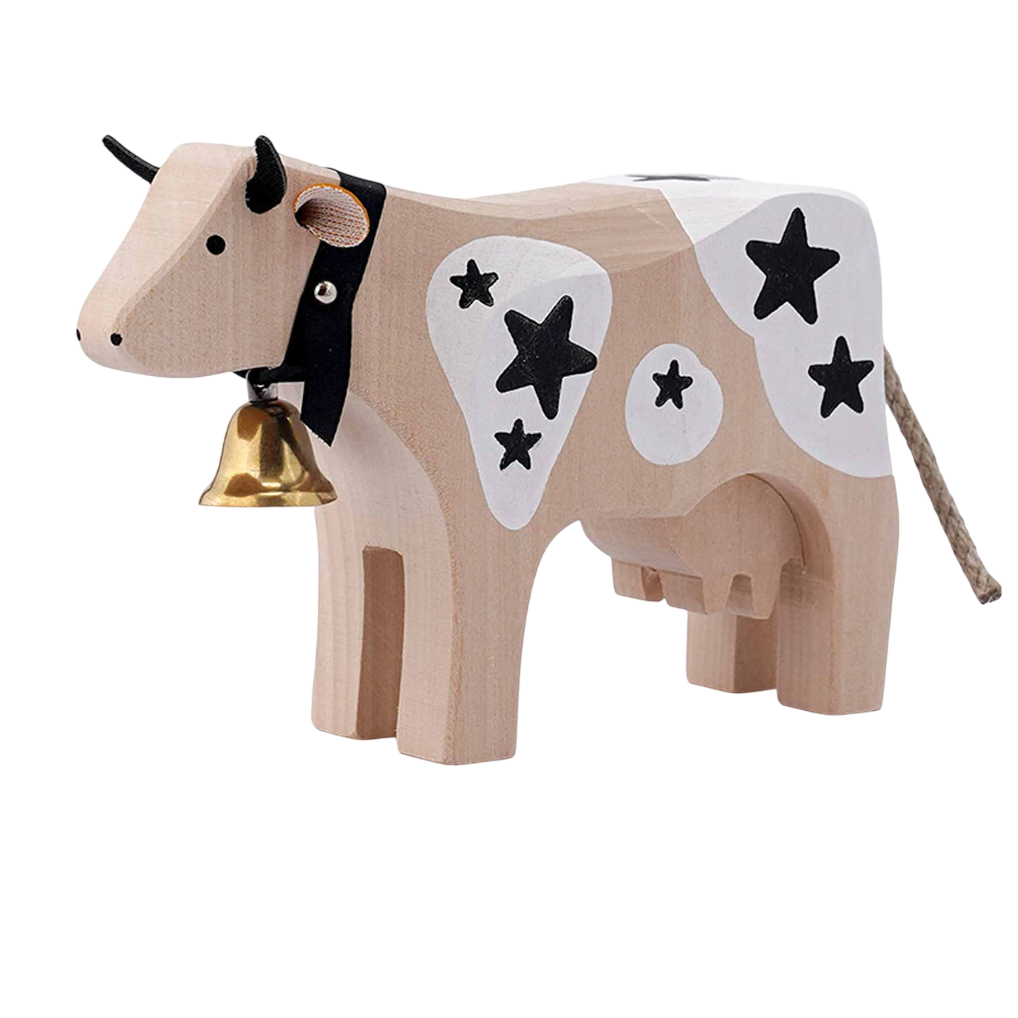 Trauffer Sternenkuh 3 stehend schwarz/weiss