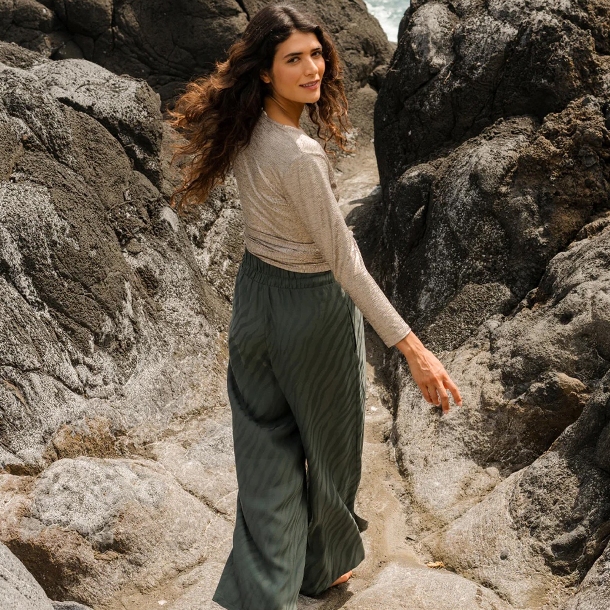 Pantalon adulte Milan Zebra Forest Dark Sage