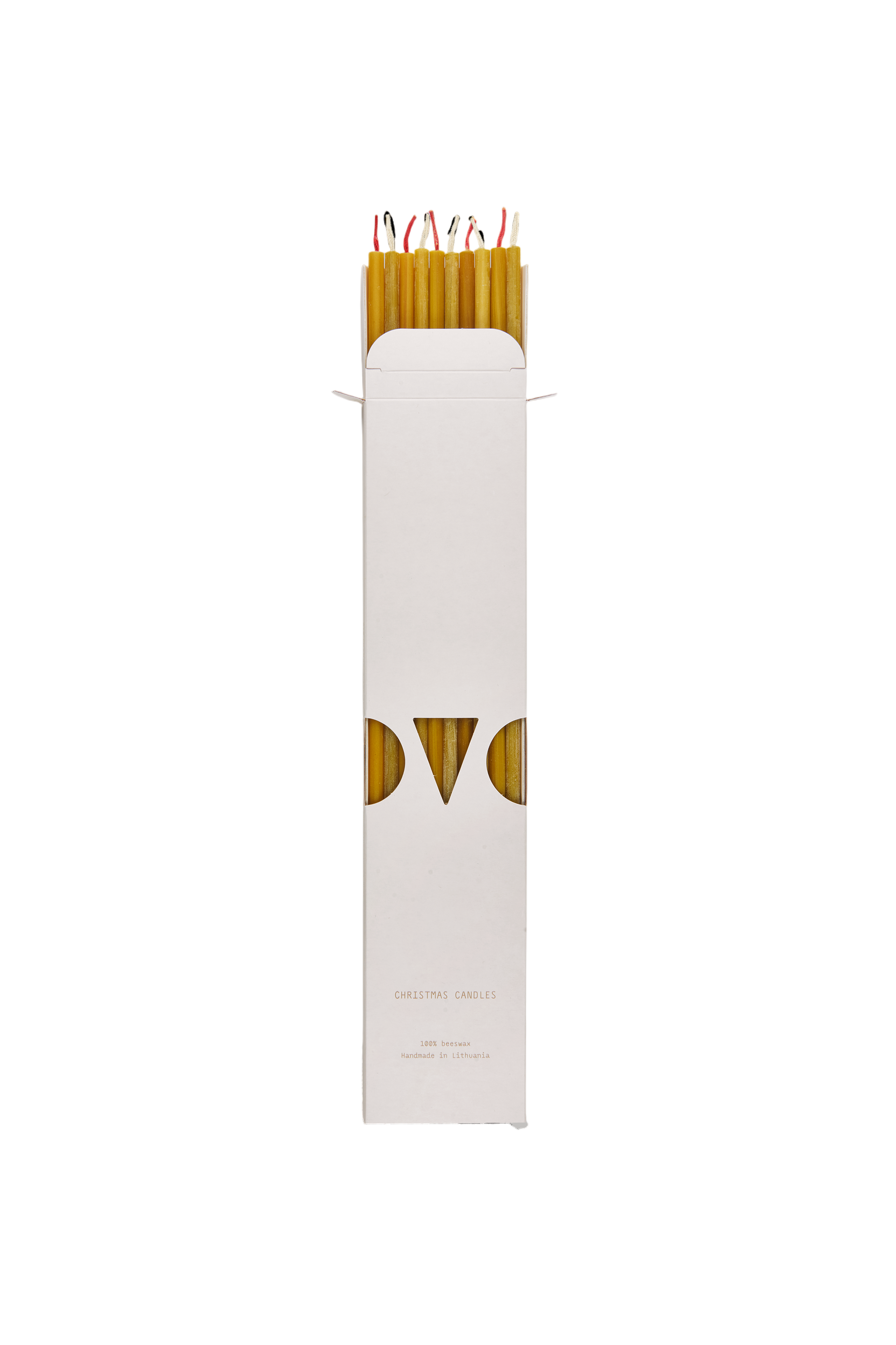 Bougies de Noël en cire d'abeille 10 pièces