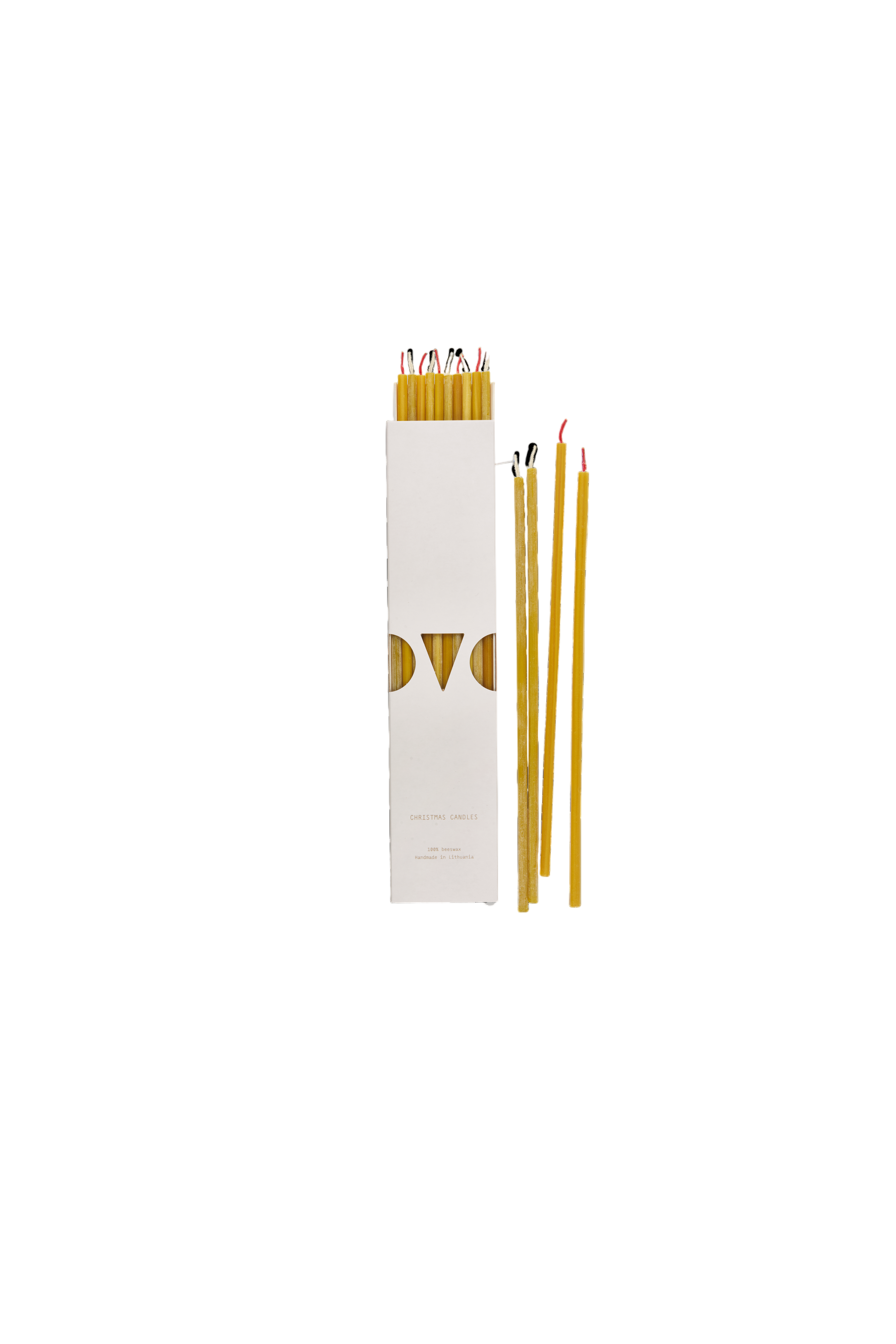 Bougies de Noël en cire d'abeille 10 pièces