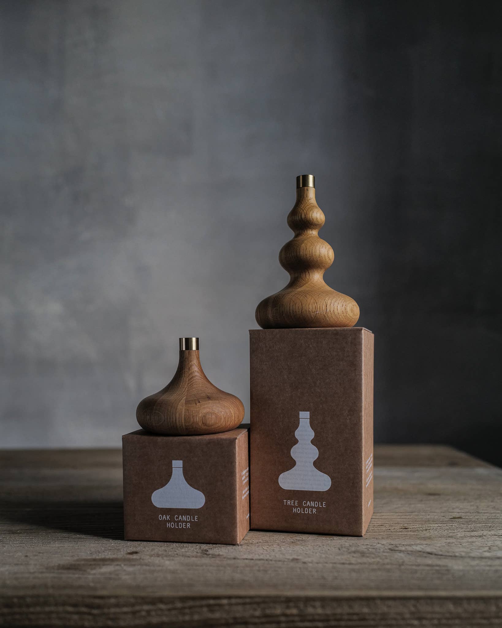Kerzenständer aus Eiche Tree
