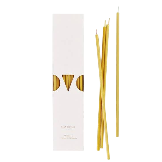 Bougies en cire d'abeille Slim Candles