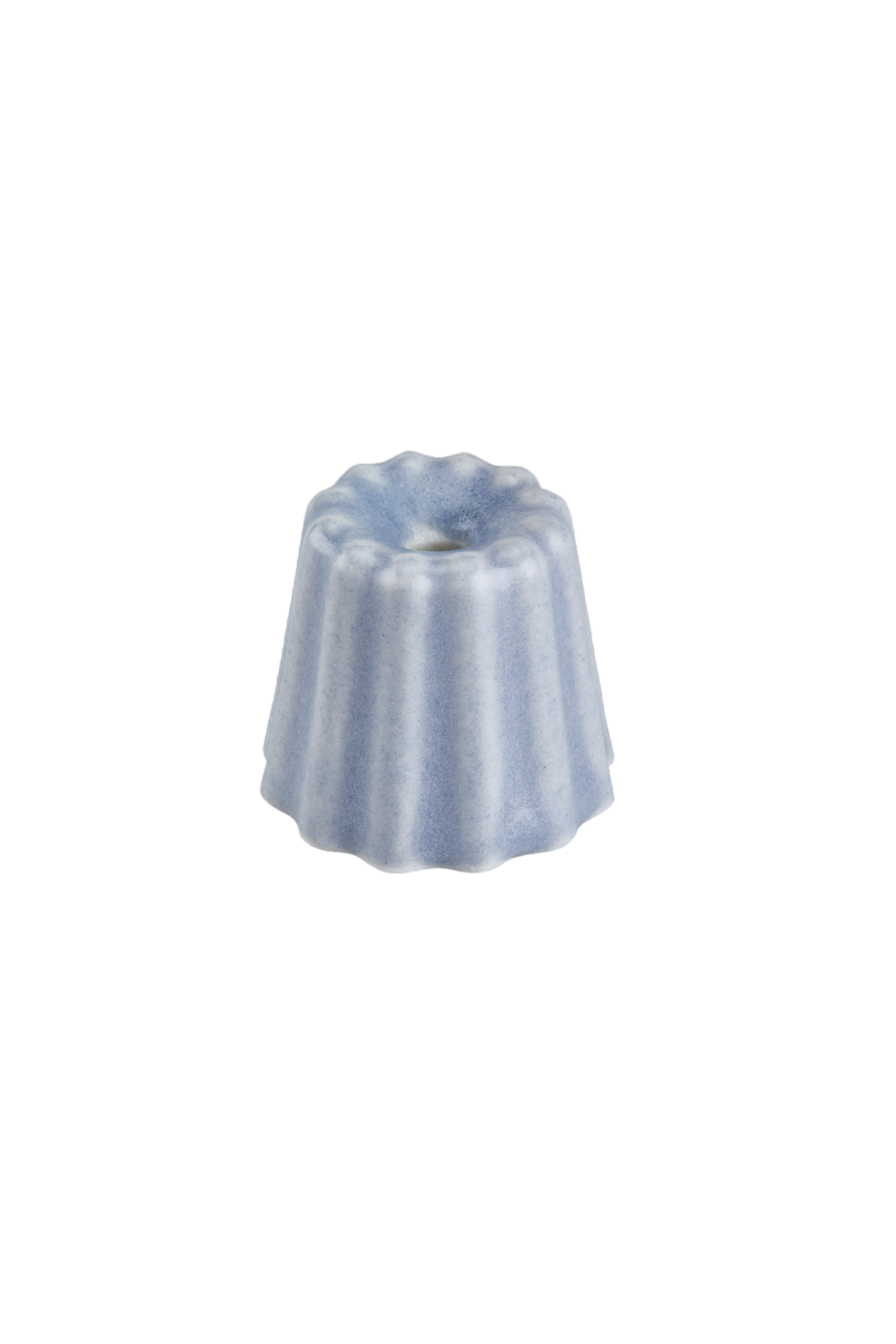 Petit bougeoir en porcelaine, blanc mat