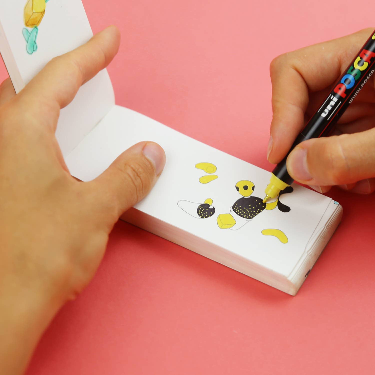 Flipbook Daumenkino "Molecularis" zum Ausmalen