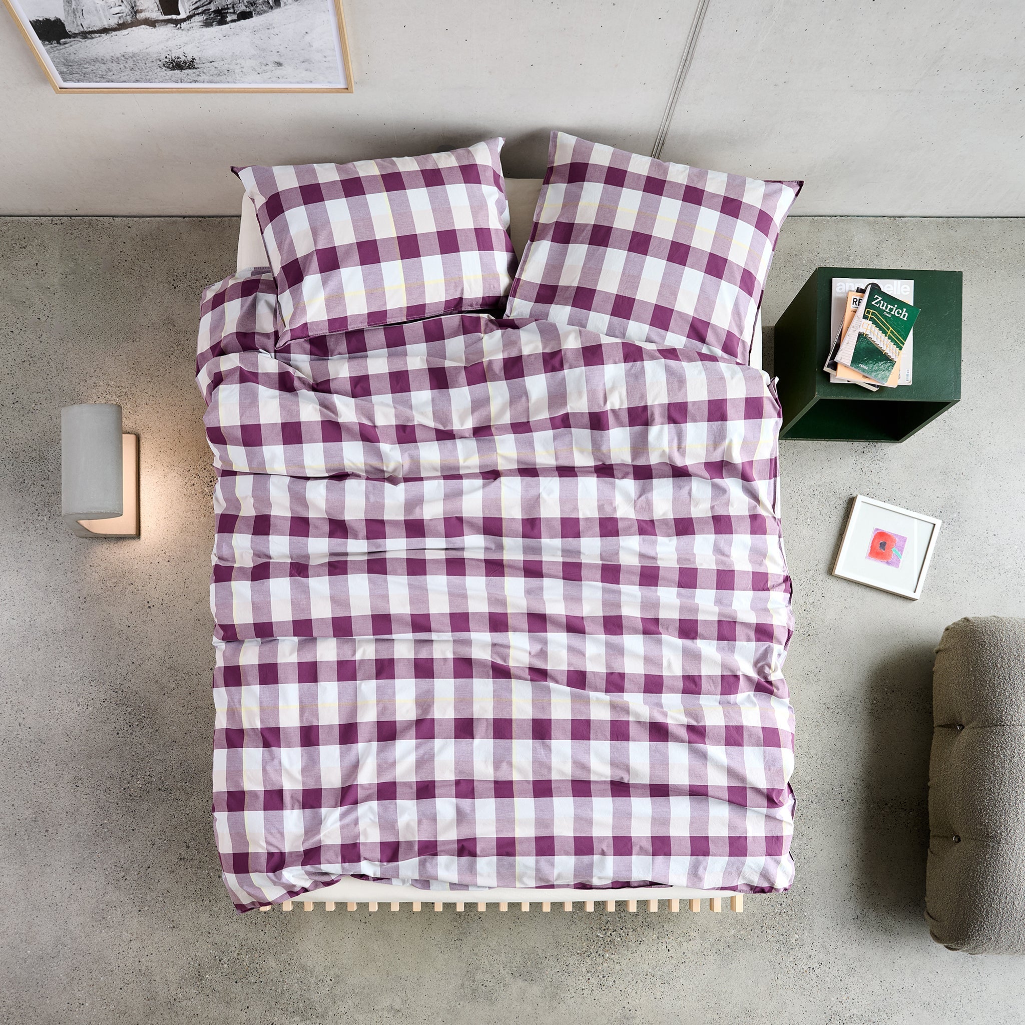 Lyn Plum/Sky, Taie d'oreiller 65x100 cm