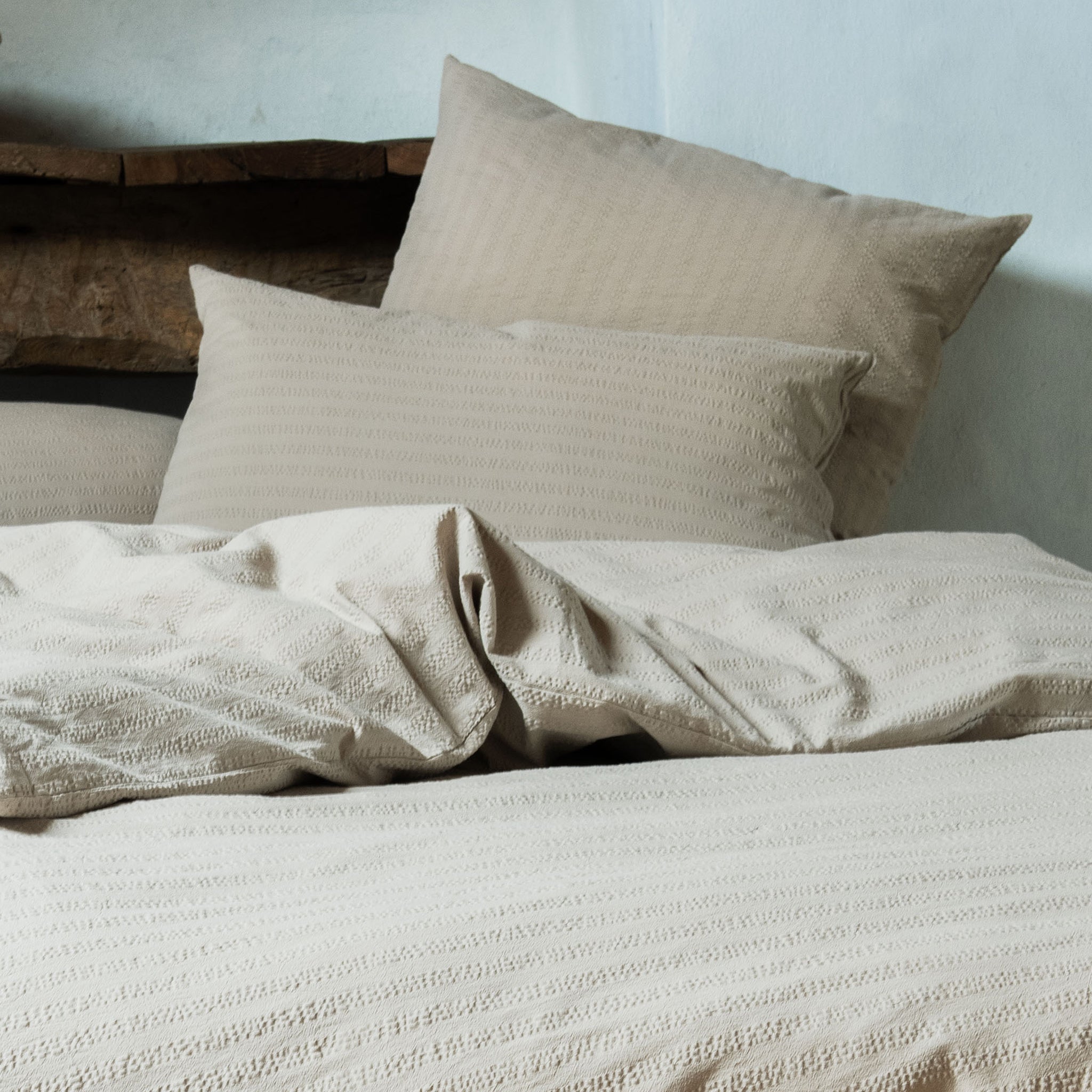 KEMERI taupe, housse de couette 240x240 cm taupe