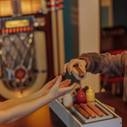 Stand à hot-dogs en bois