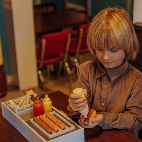 Stand à hot-dogs en bois